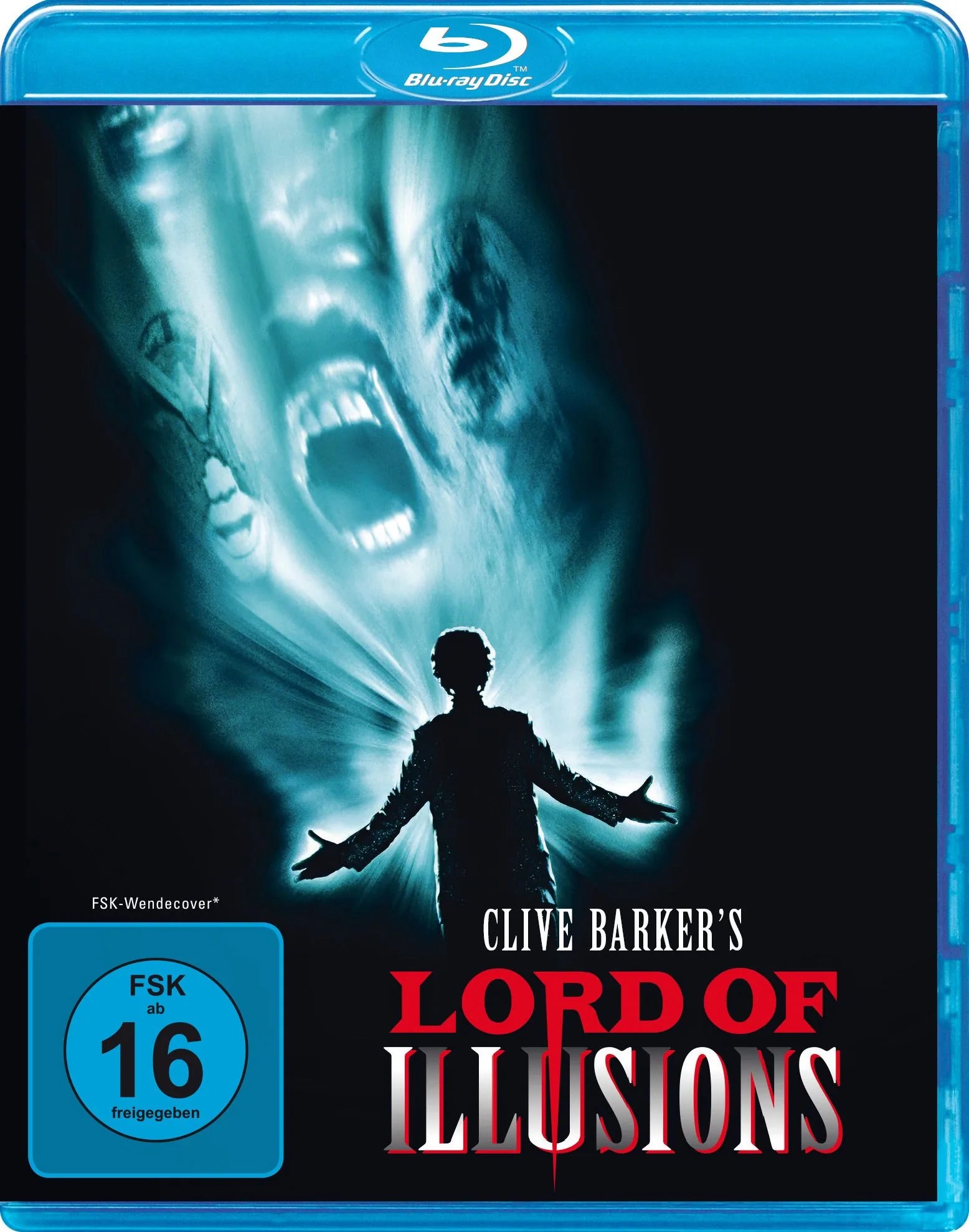 Blu-ray-Cover: Lord of Illusions (4K remastered). Regie: Clive Barker