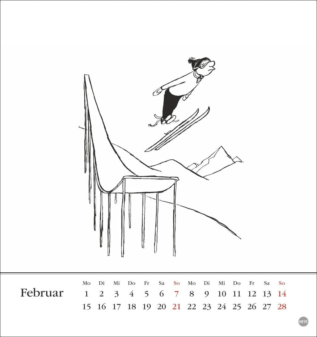Loriot Postkartenkalender 2027 – Ansicht