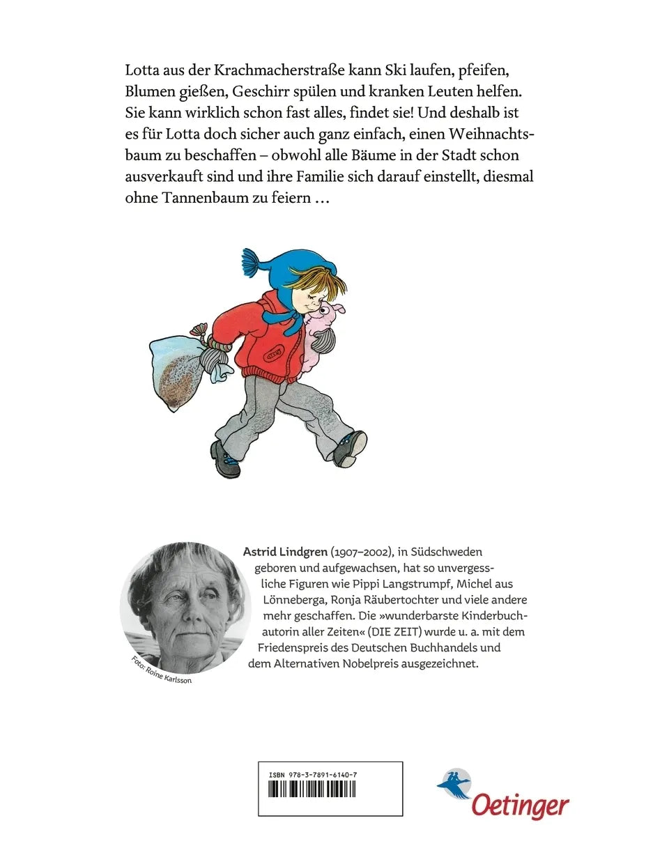 Buchrückseite von 'Lotta kann fast alles' mit Klappentext - Gebundene Ausgabe