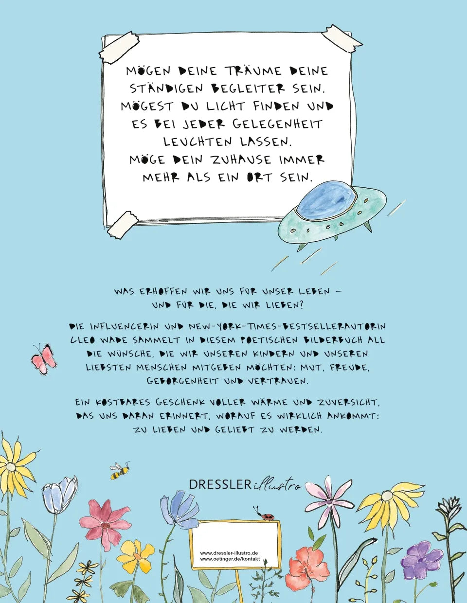 Buchrückseite von 'Love and be loved' mit Klappentext - Gebundene Ausgabe