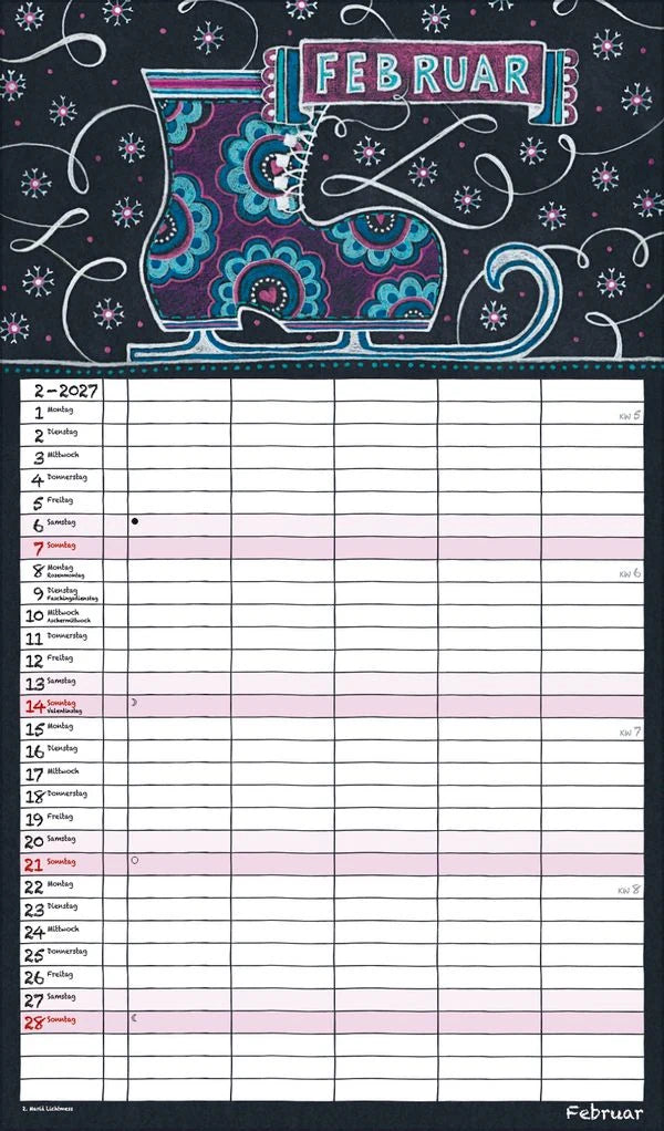Lovely Chalk Timer 2027 – Ansicht