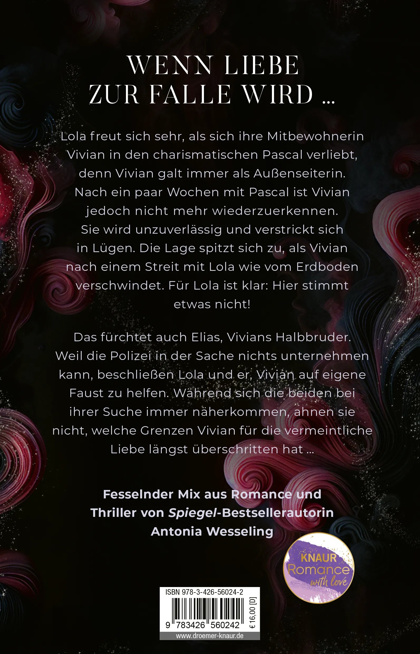 Buchrückseite von 'Loverboy – Niemand liebt dich so wie ich' mit Klappentext - Paperback