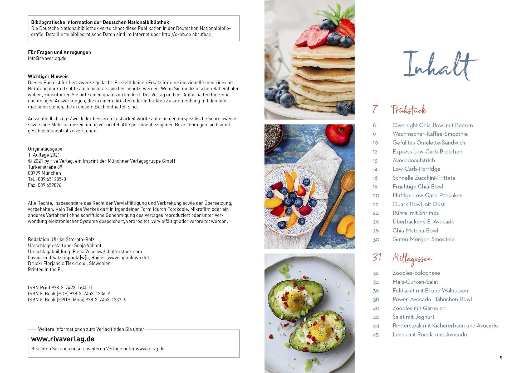 Innenansicht von 'Low-Carb-Blitzküche' - Taschenbuch