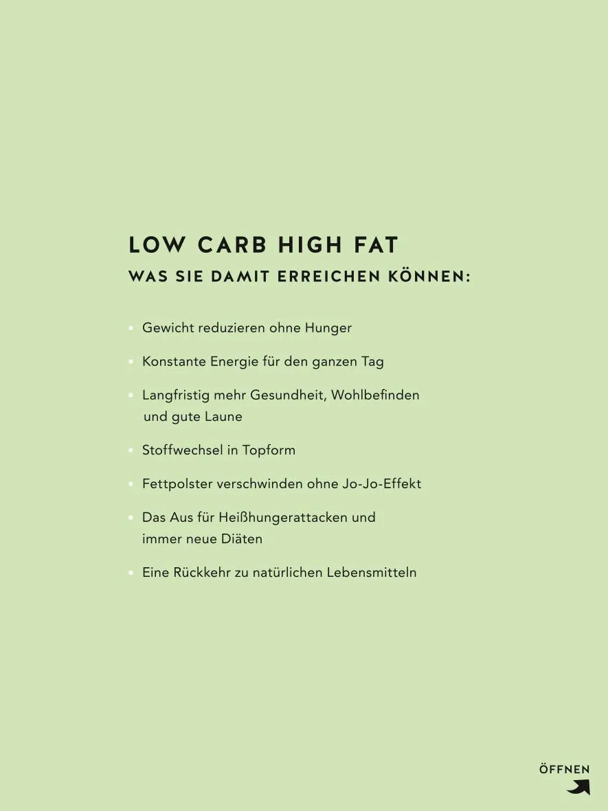 Produktansicht: Low Carb High Fat für Einsteiger (Taschenbuch)