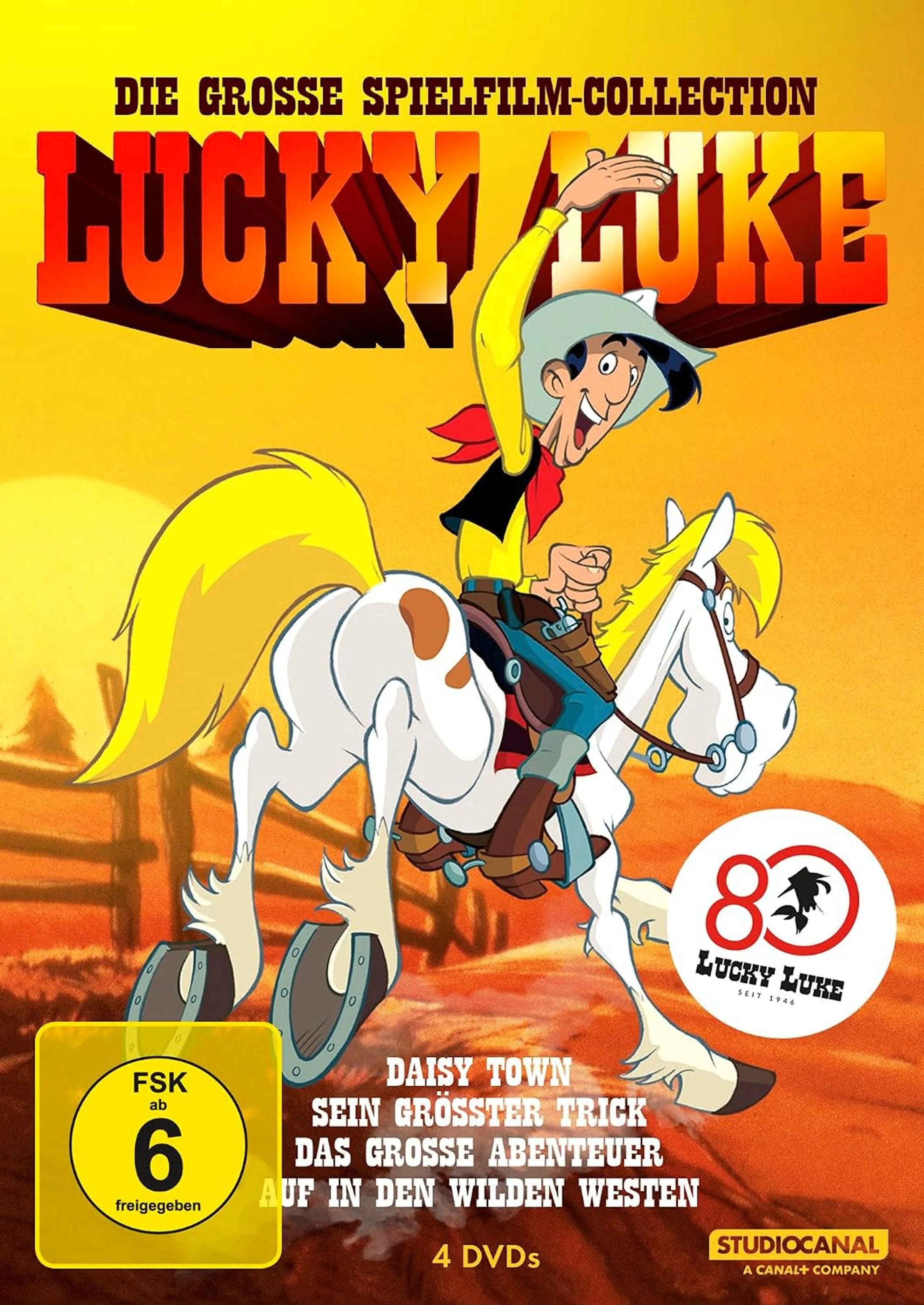 DVD-Cover: Lucky Luke: Die große Spielfilm-Collection. Regie: Pierre Watrin