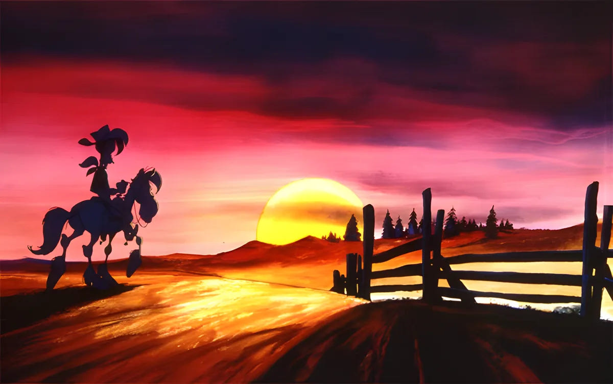 Filmszene 1 aus Lucky Luke: Die große Spielfilm-Collection – DVD. Regie: René Goscinny