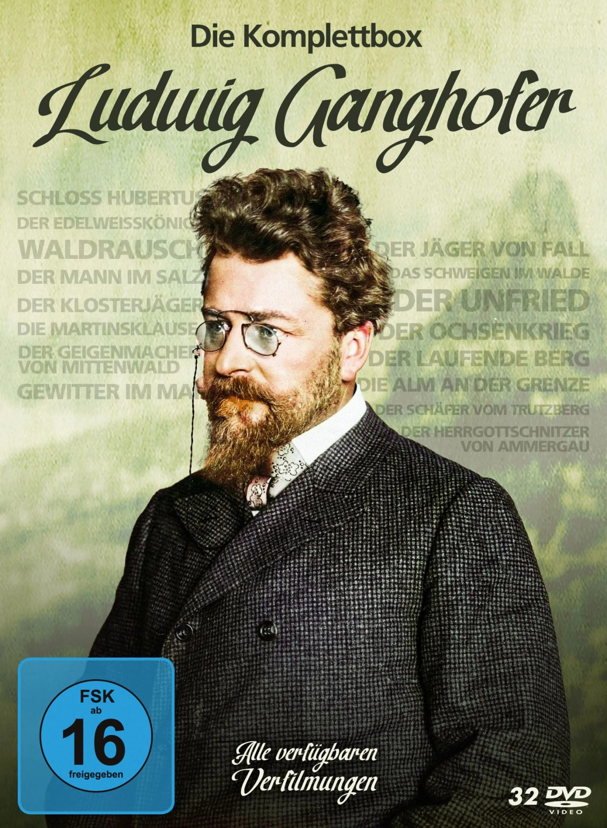 DVD-Cover: Ludwig Ganghofer Komplettbox. Regie: Hans Deppe