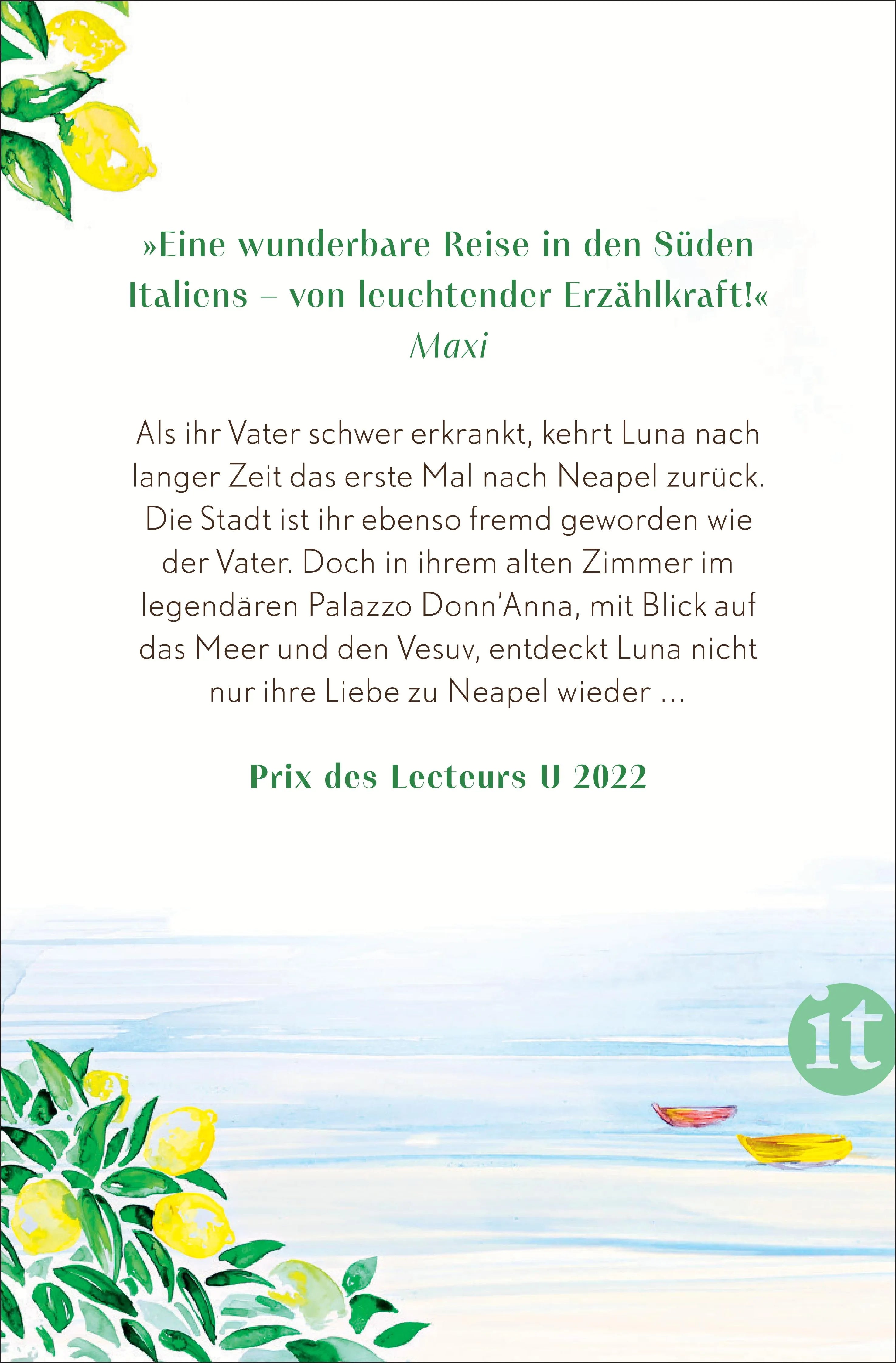 Buchrückseite von 'Luna' mit Klappentext - Taschenbuch