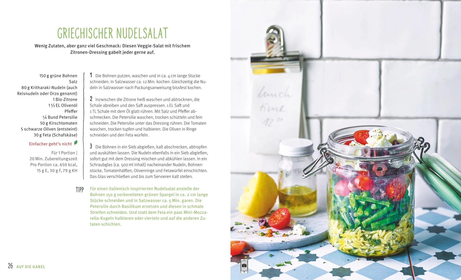 Innenansicht von 'Lunch to go' - Taschenbuch