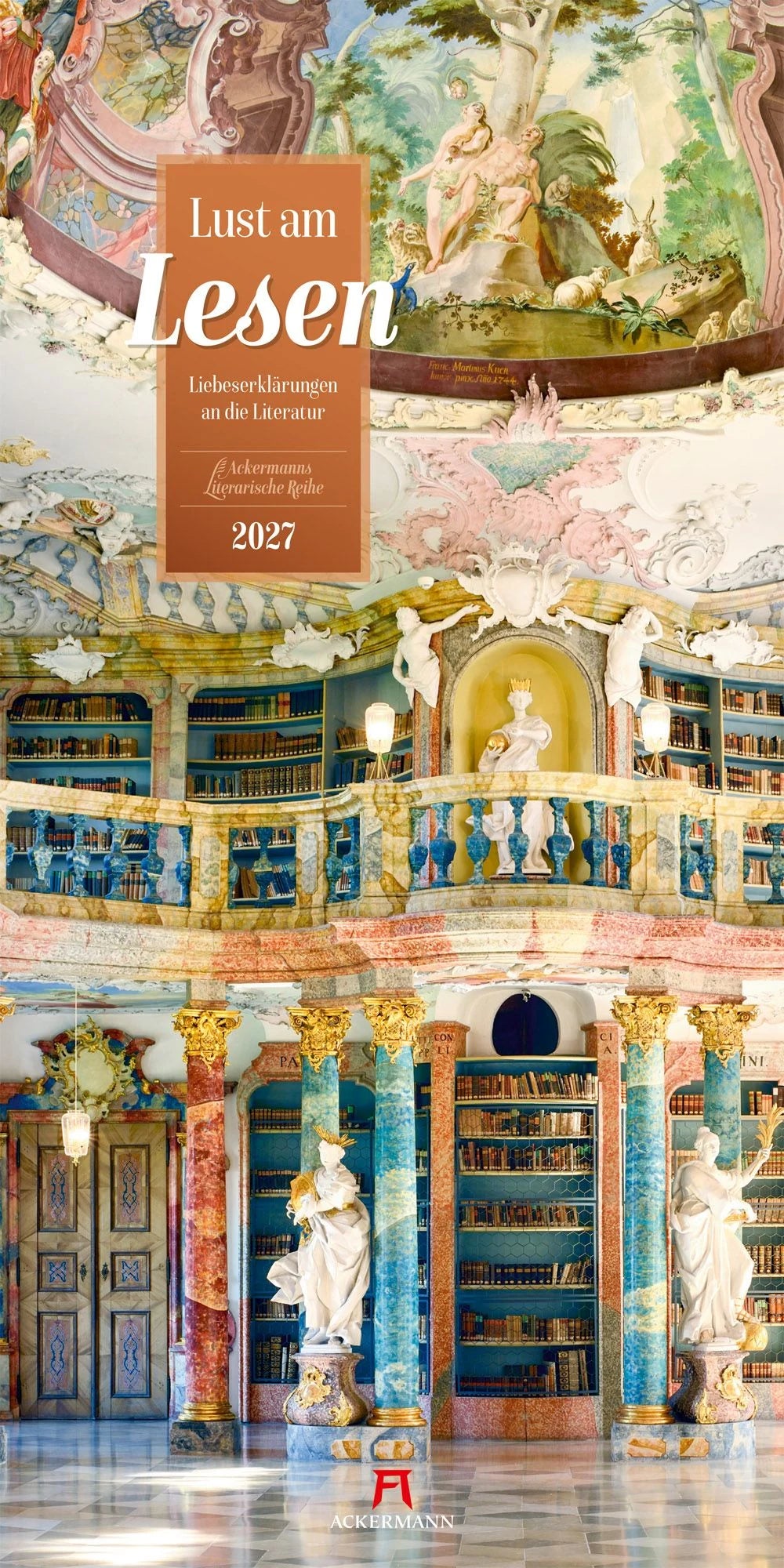 Wandkalender: Lust am Lesen Literatur-Kalender 2027