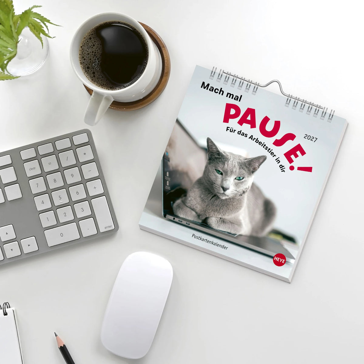 Mach mal Pause Postkartenkalender 2027 - Für das Arbeitstier in dir – Ansicht