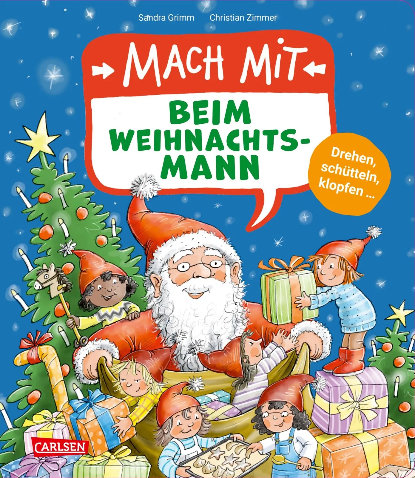 Cover: Mach mit - Beim Weihnachtsmann (Hardcover) von Sandra Grimm