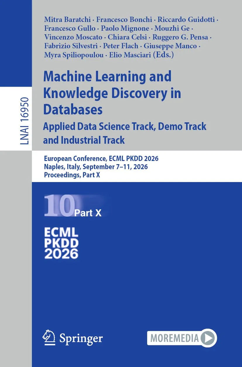 Cover: Machine Learning and Knowledge Discovery in Databases. Applied Data Science Track, Demo Track and Industrial Track (E-Book) von Mitra Baratchi