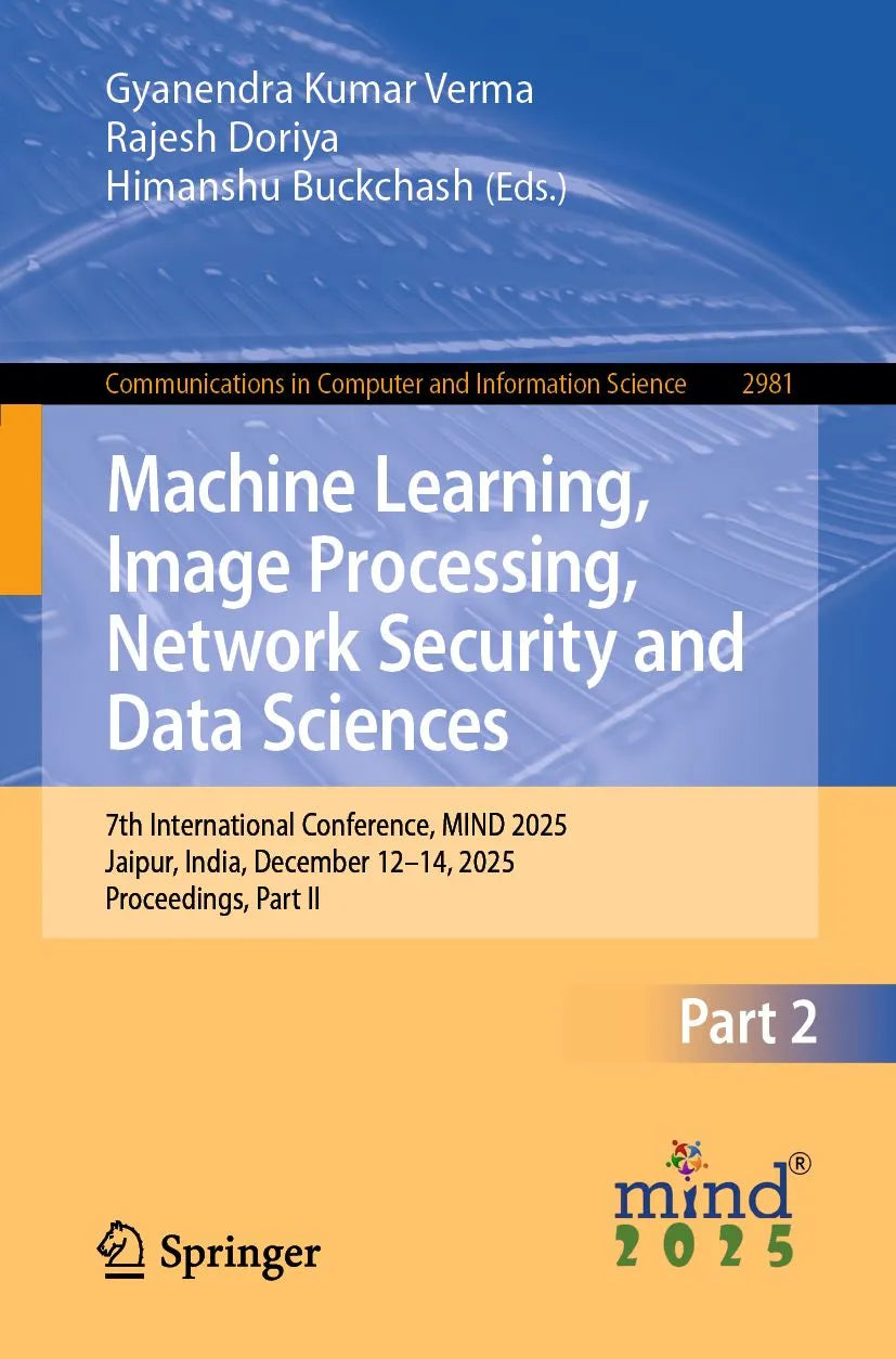 Cover: Machine Learning, Image Processing, Network Security and Data Sciences (E-Book) von Gyanendra Kumar Verma