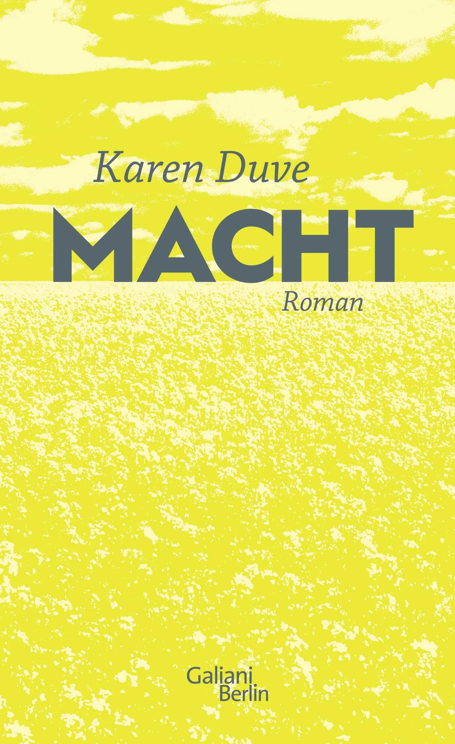 Buchcover von 'Macht' - Gebundene Ausgabe von Karen Duve