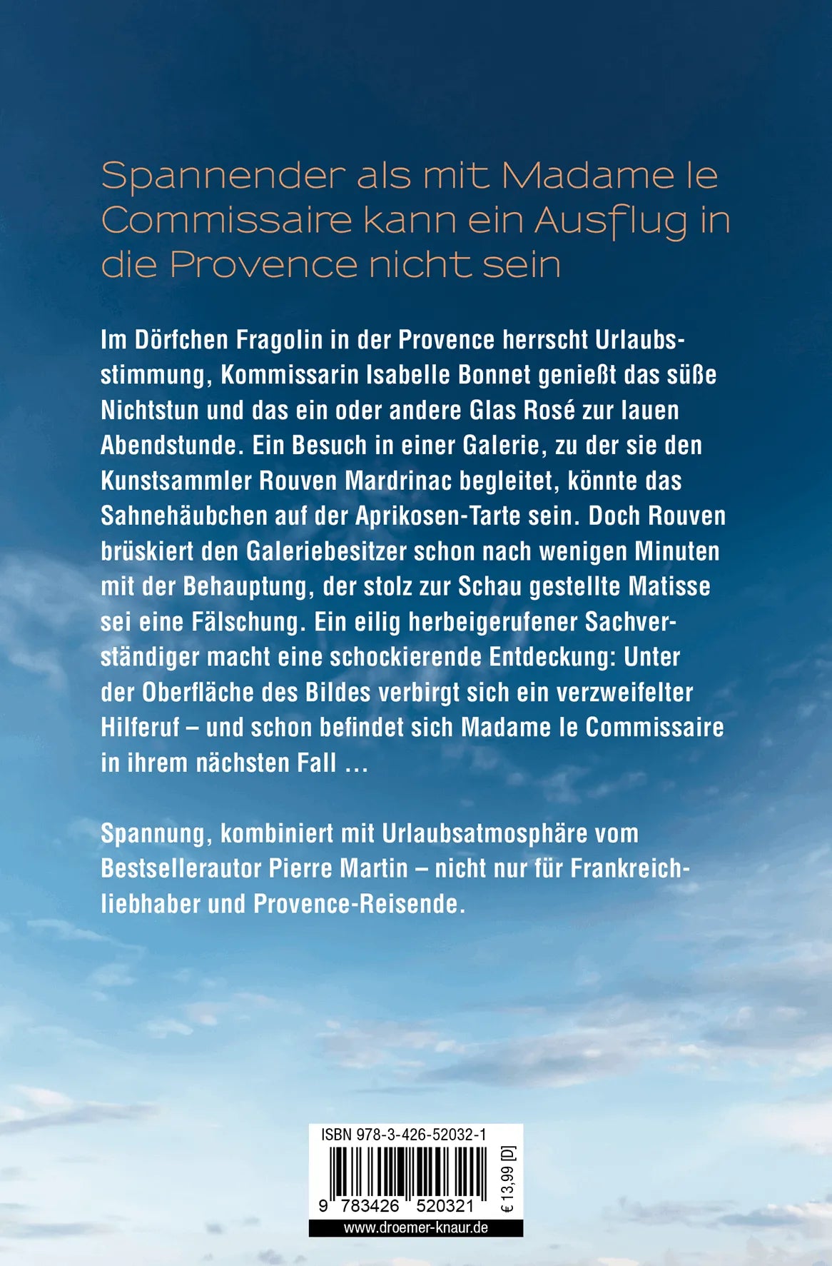 Rückseite: Madame le Commissaire und das geheimnisvolle Bild (Taschenbuch)