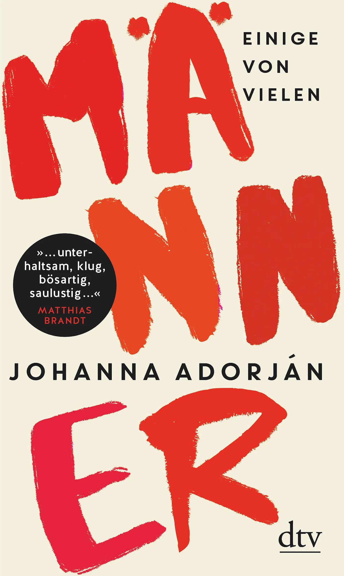 Buchcover von 'Männer' - Gebundene Ausgabe von Johanna Adorján