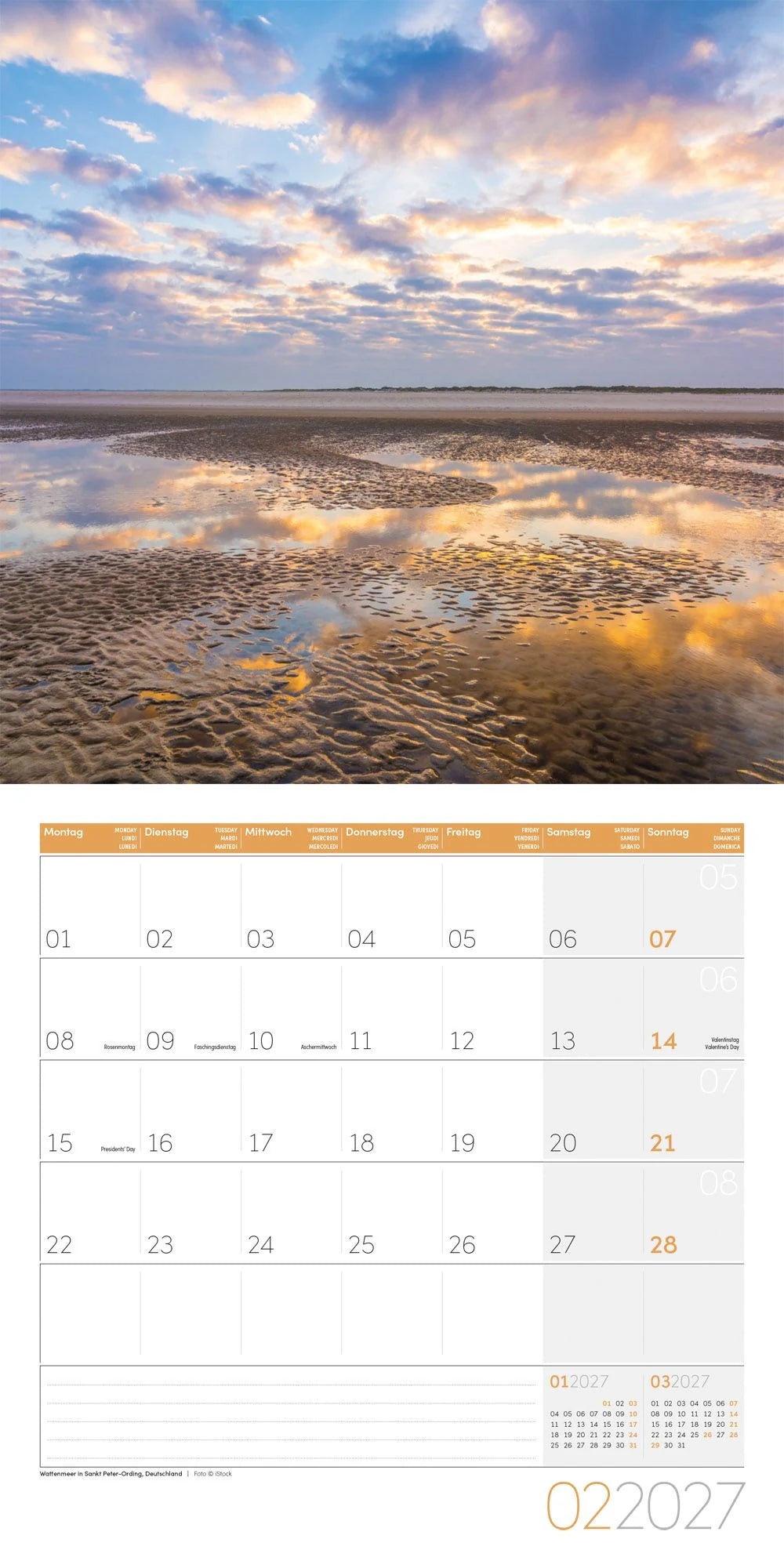 Magie des Lichts Kalender 2027 - 30x30 - Art12 – Ansicht