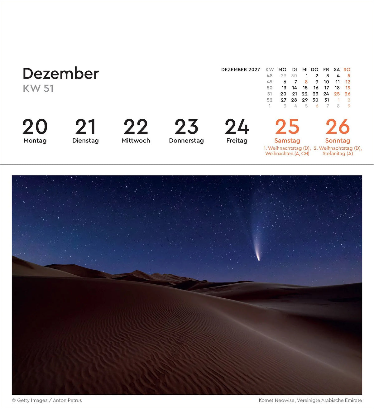 Magischer Augenblick - KUNTH Postkartenkalender 2027 – Ansicht
