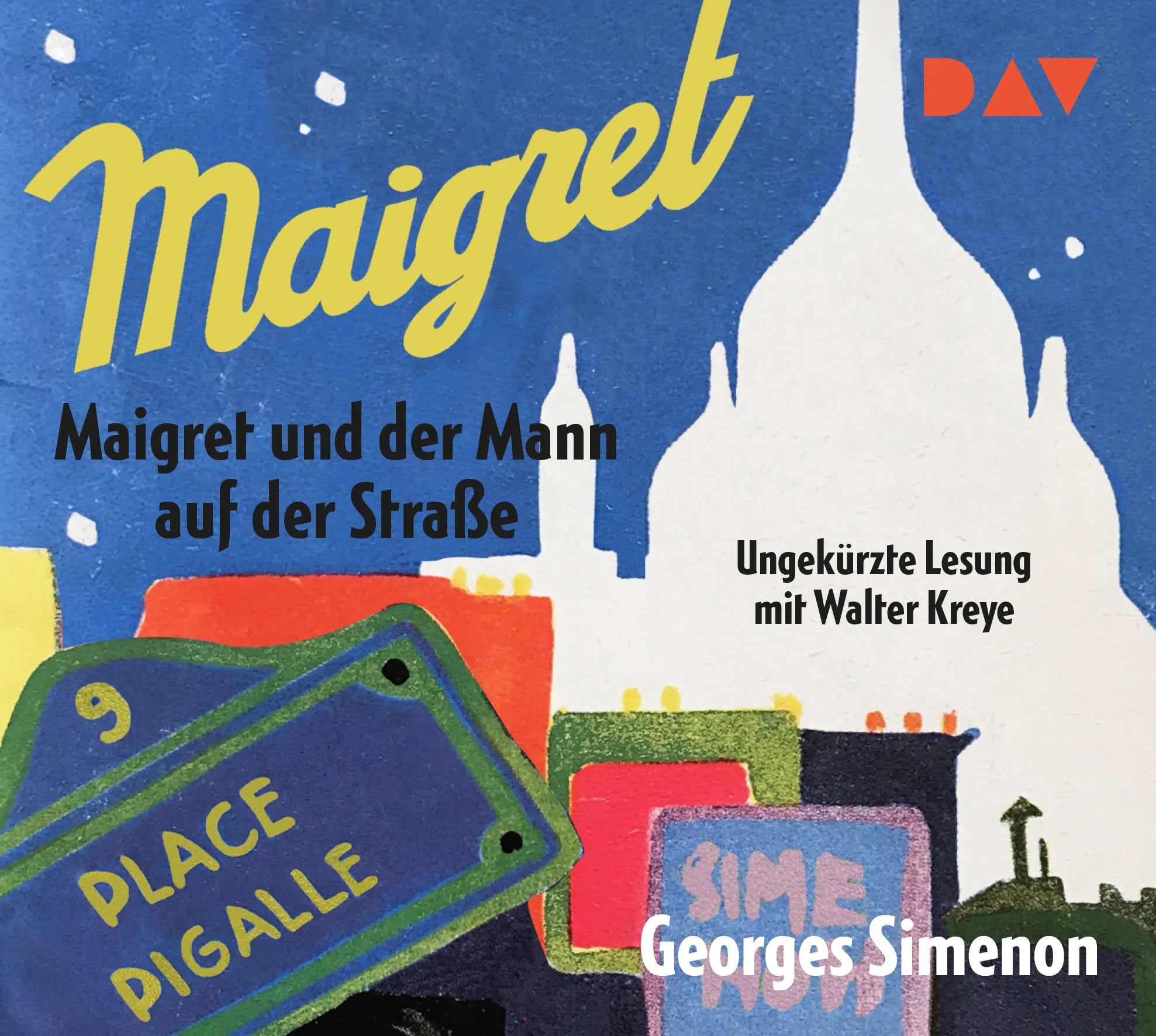 Buchcover von 'Maigret und der Mann auf der Straße' - Hörbuch (CD) von Georges Simenon