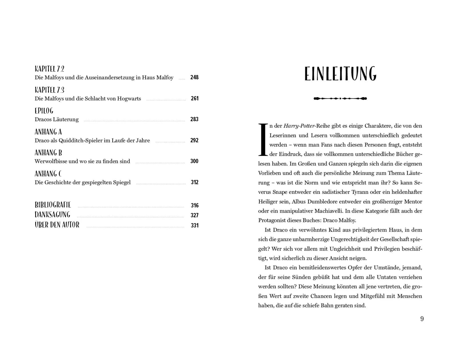 Innenansicht von 'Malfoy' - Taschenbuch