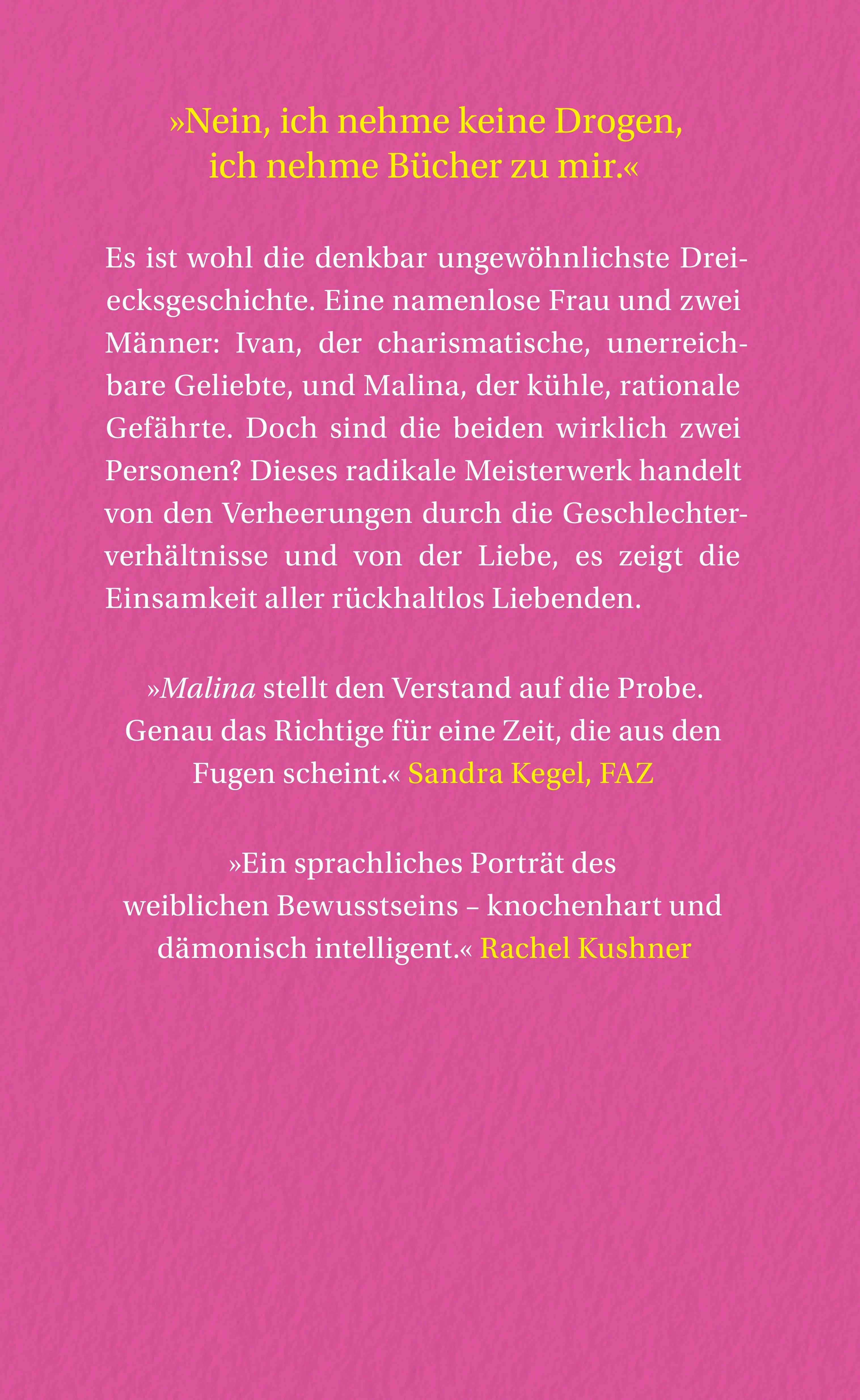 Rückseite: Malina (Hardcover)