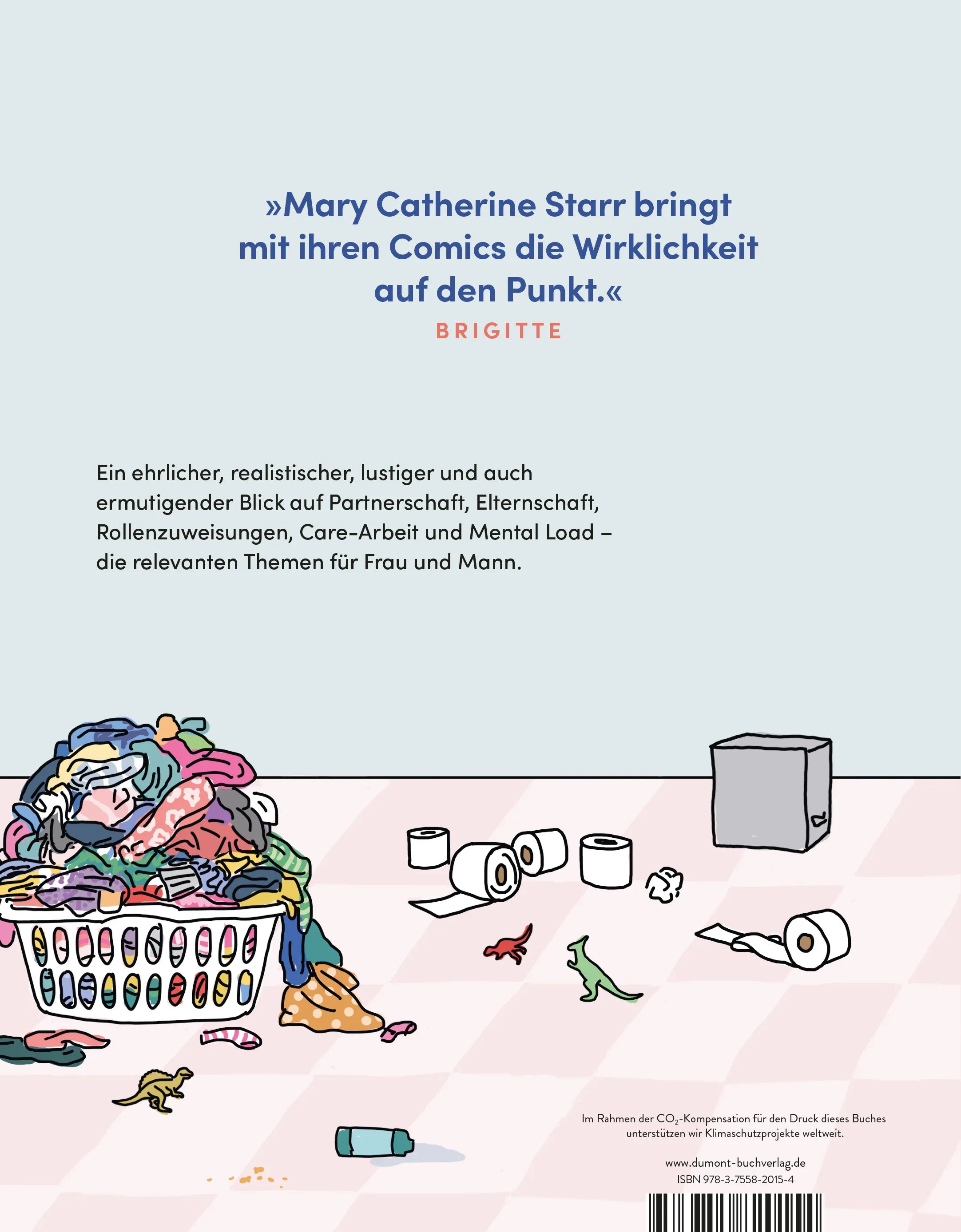 Buchrückseite von 'Mama braucht ‘ne Pause' mit Klappentext - Gebundene Ausgabe