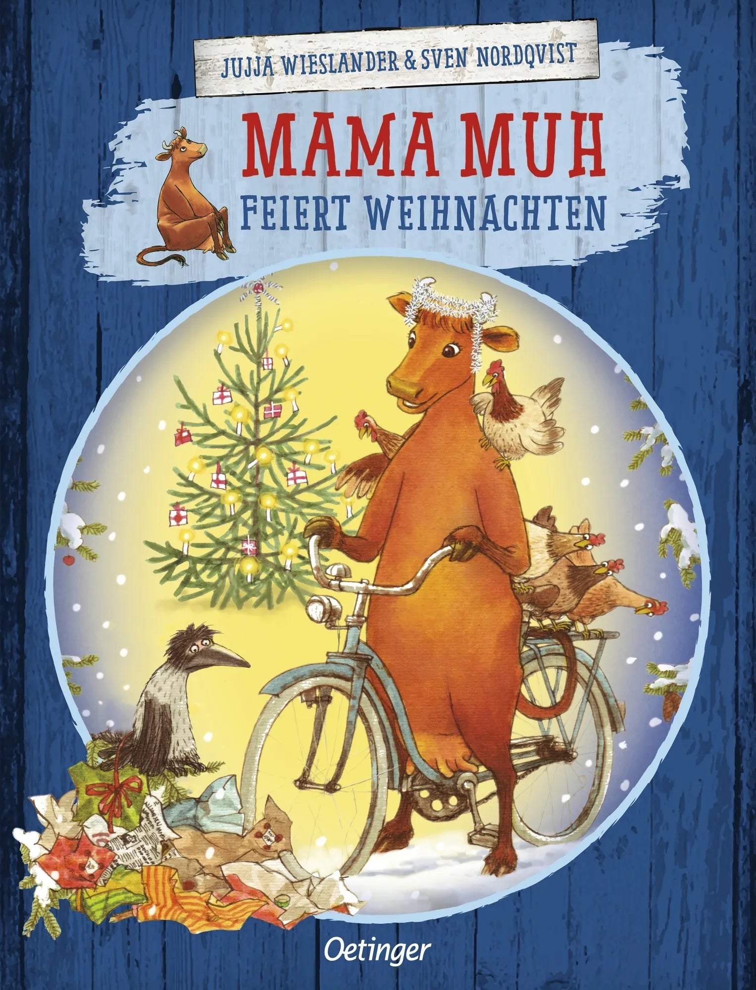 Buchcover von 'Mama Muh feiert Weihnachten' - Gebundene Ausgabe von Jujja Wieslander
