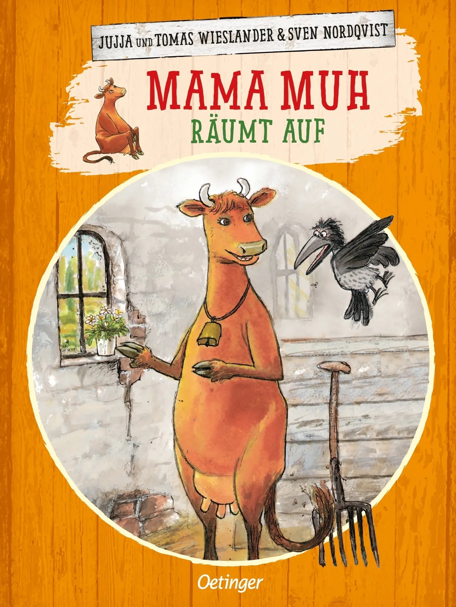 Buchcover von 'Mama Muh räumt auf' - Gebundene Ausgabe von Jujja Wieslander