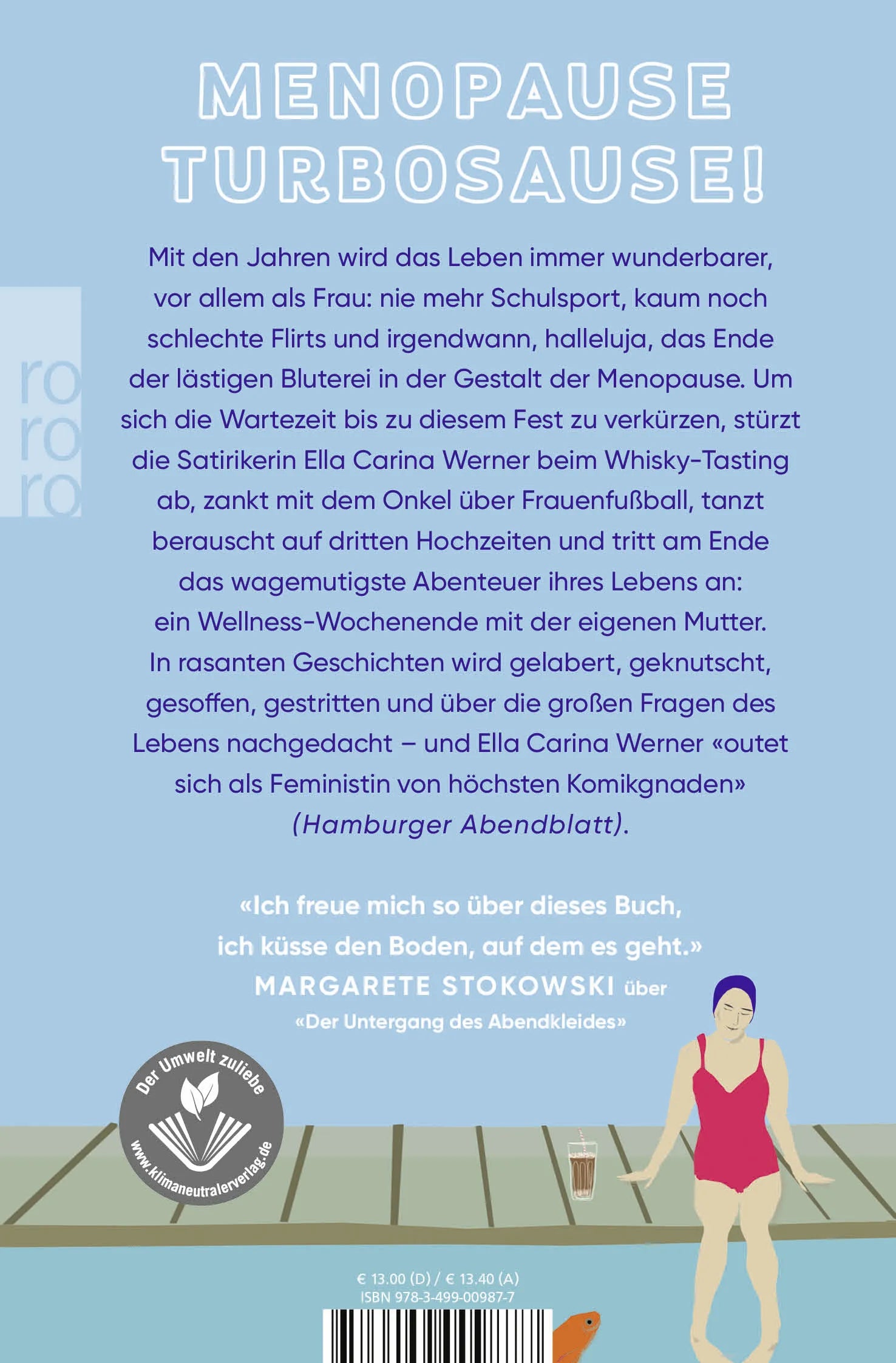 Buchrückseite von 'Man kann auch ohne Kinder keine Karriere machen' mit Klappentext - Taschenbuch