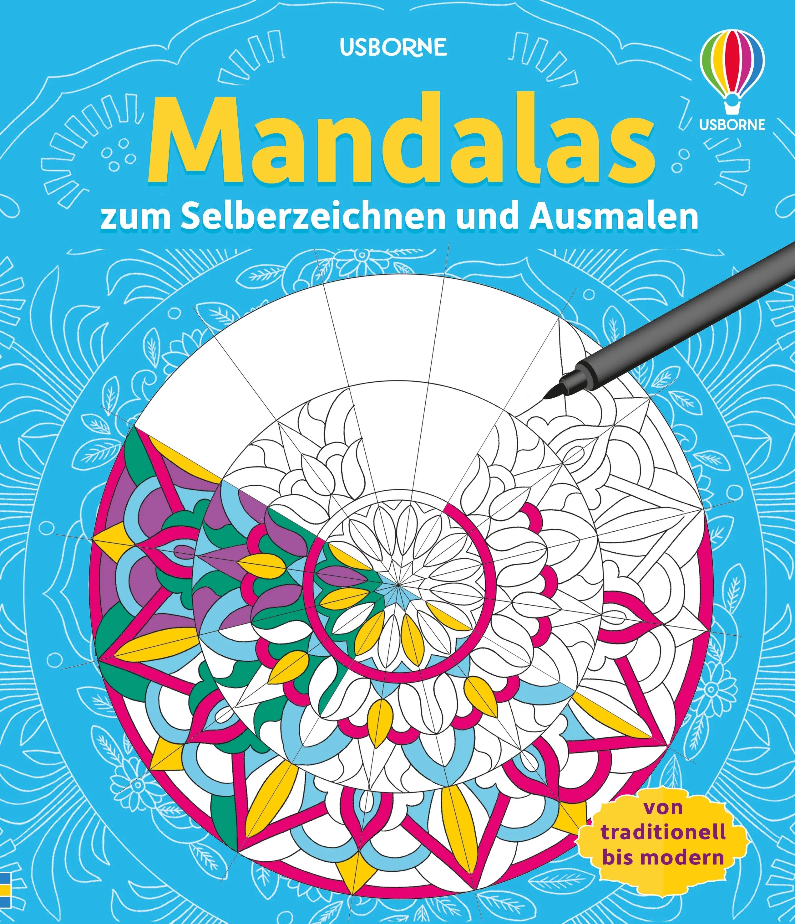 Buchcover von 'Mandalas zum Selberzeichnen und Ausmalen' - Taschenbuch von Abigail Wheatley