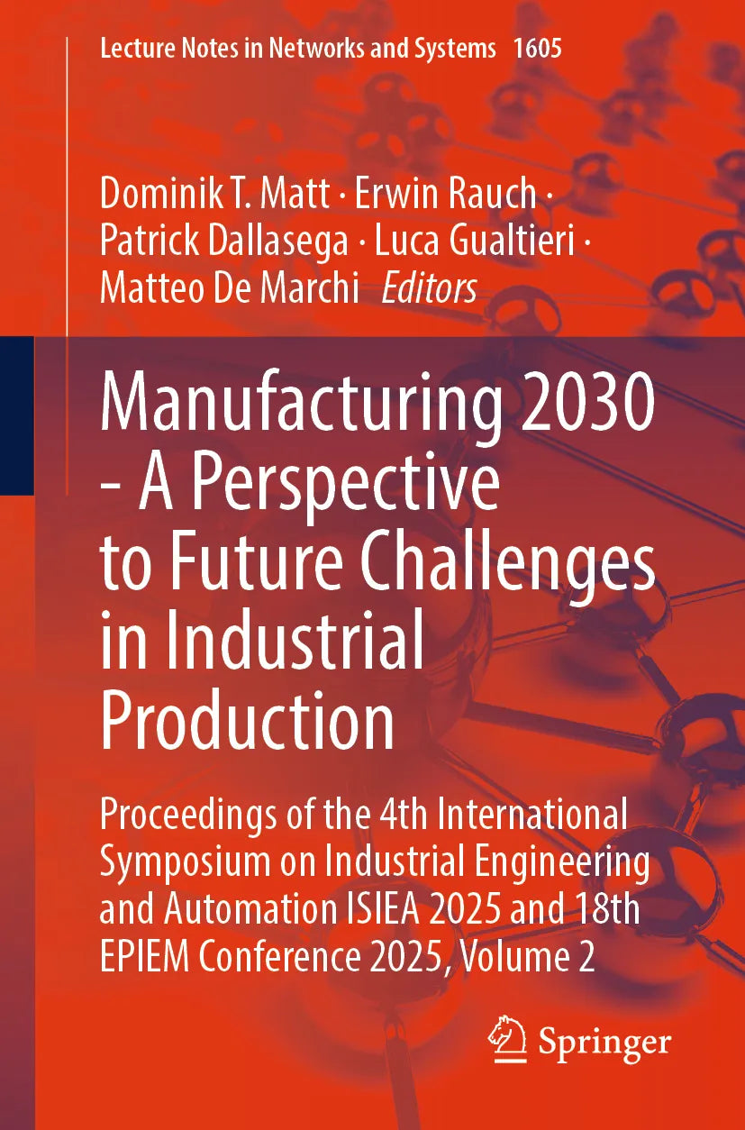 Cover: Manufacturing 2030 - A Perspective to Future Challenges in Industrial Production (E-Book)