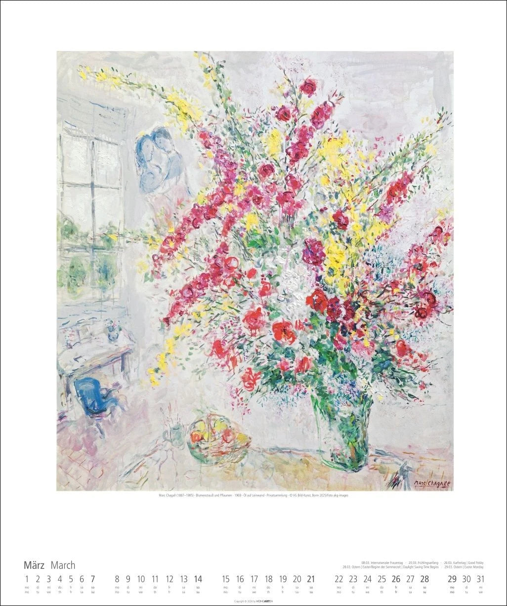 Marc Chagall Kalender 2027 – Ansicht