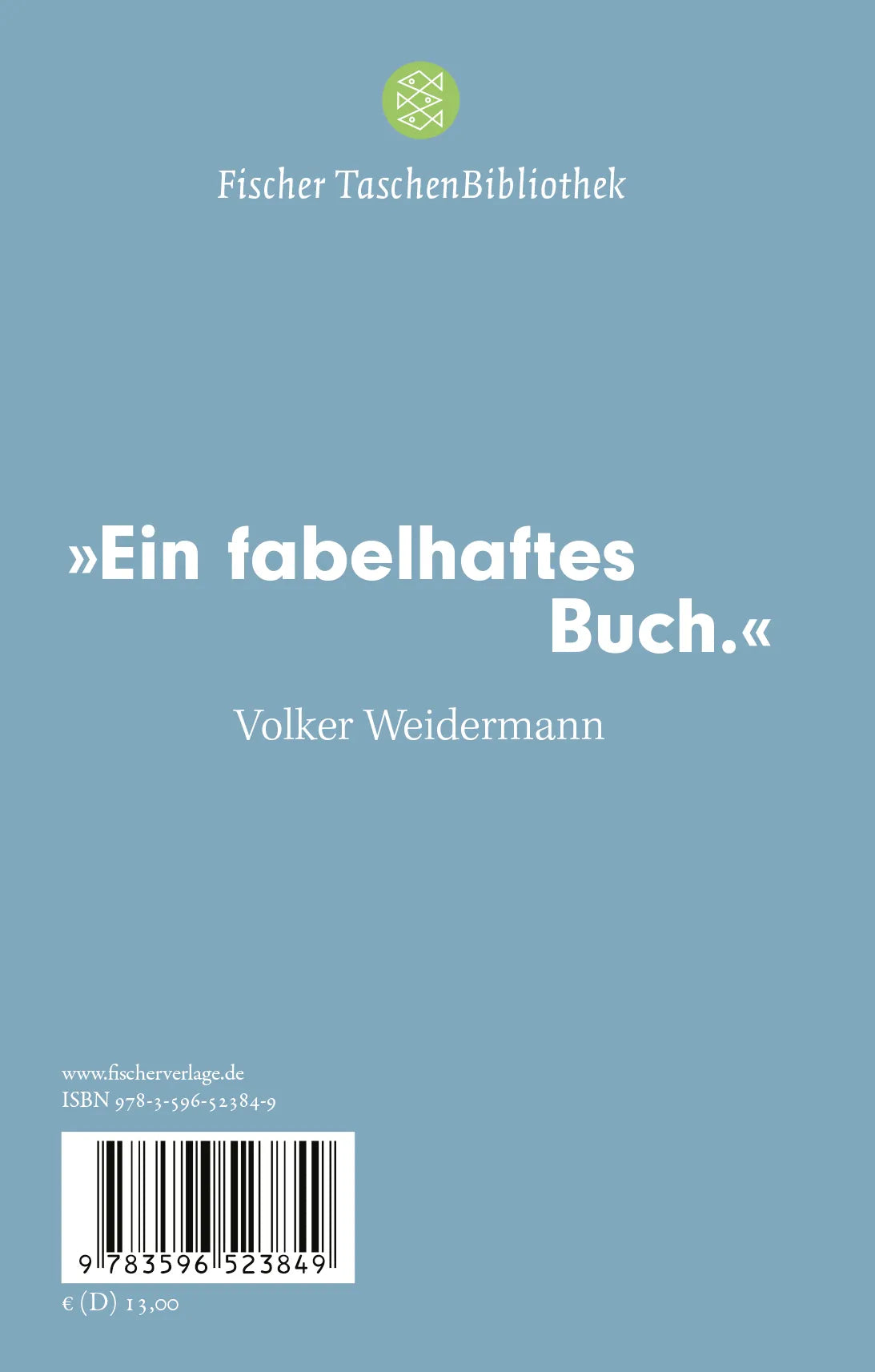 Buchrückseite von 'Mario und der Zauberer' mit Klappentext - Gebundene Ausgabe