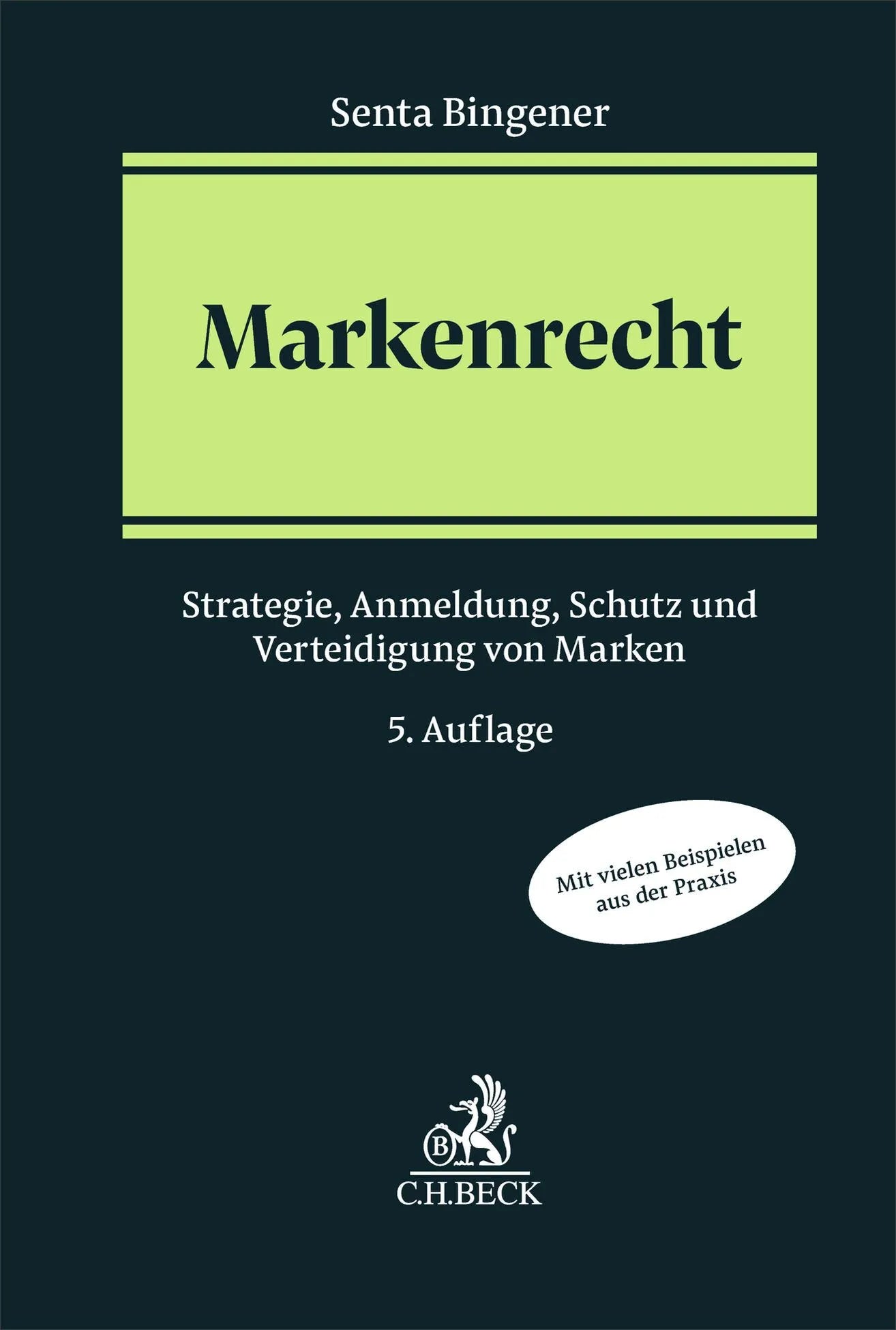 Cover: Markenrecht (Hardcover) von Senta Bingener
