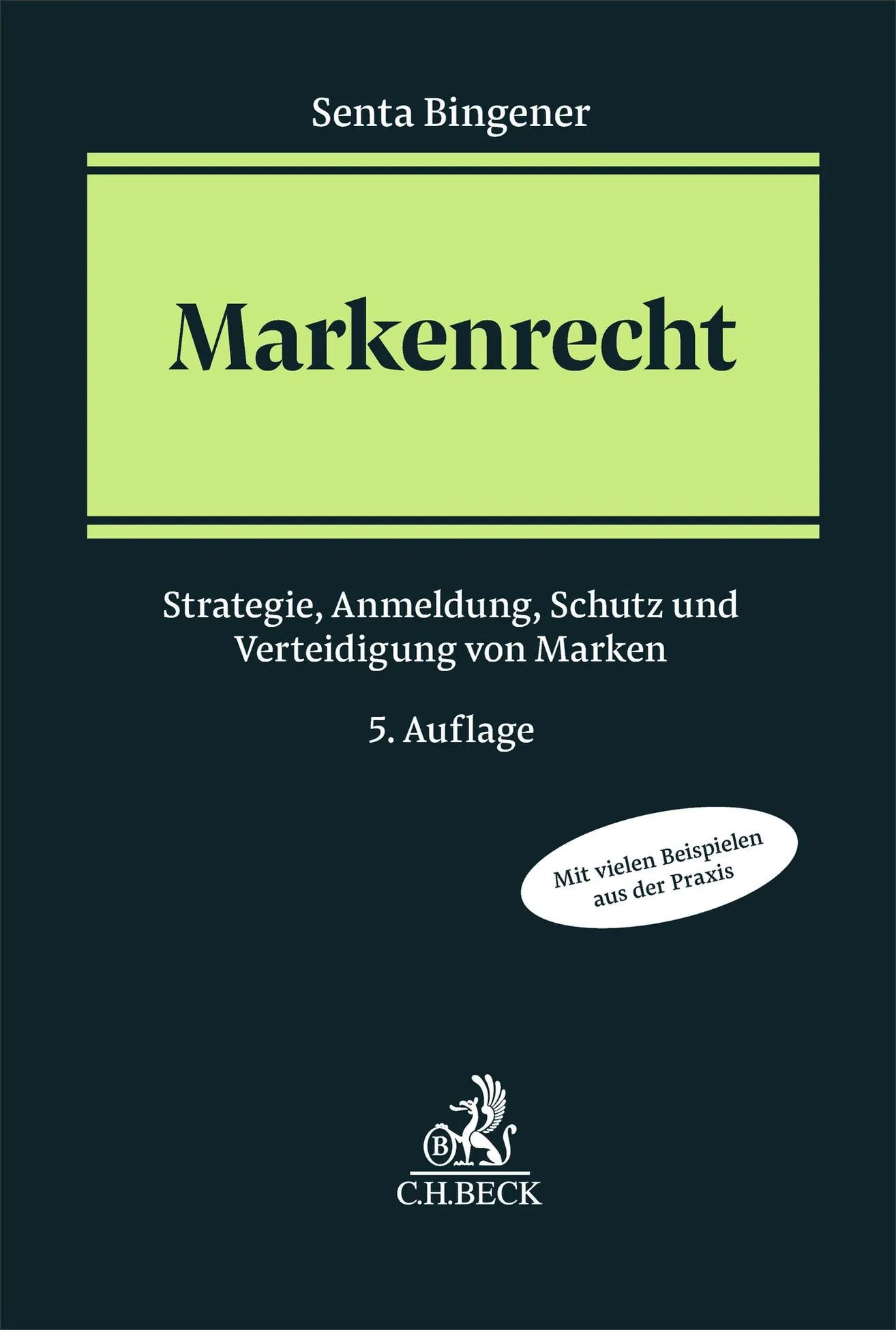 Cover: Markenrecht (Hardcover) von Senta Bingener