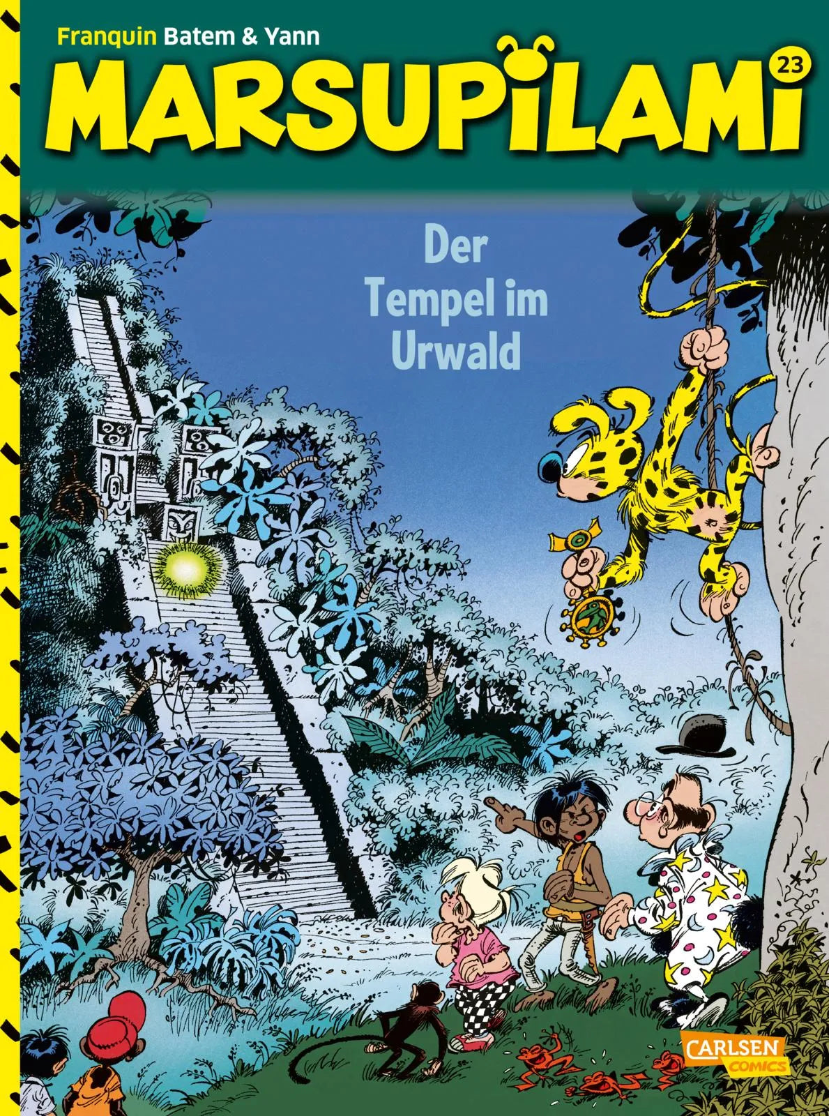 Buchcover von 'Marsupilami 23: Der Tempel im Urwald' - Taschenbuch von André Franquin