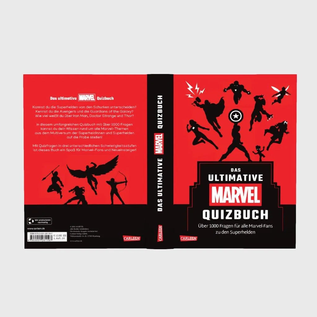 Produktansicht: Marvel: Das ultimative MARVEL Quizbuch (Gebundene Ausgabe)