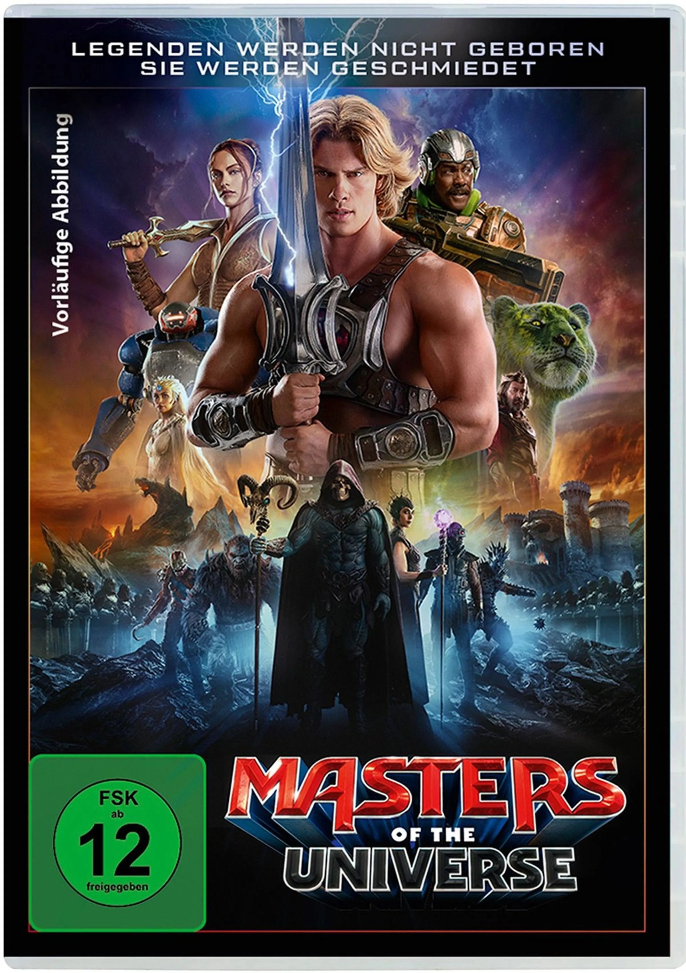 DVD-Cover: Masters of the Universe. Regie: Travis Knight. Vorläufiges Cover - Platzhalterbild