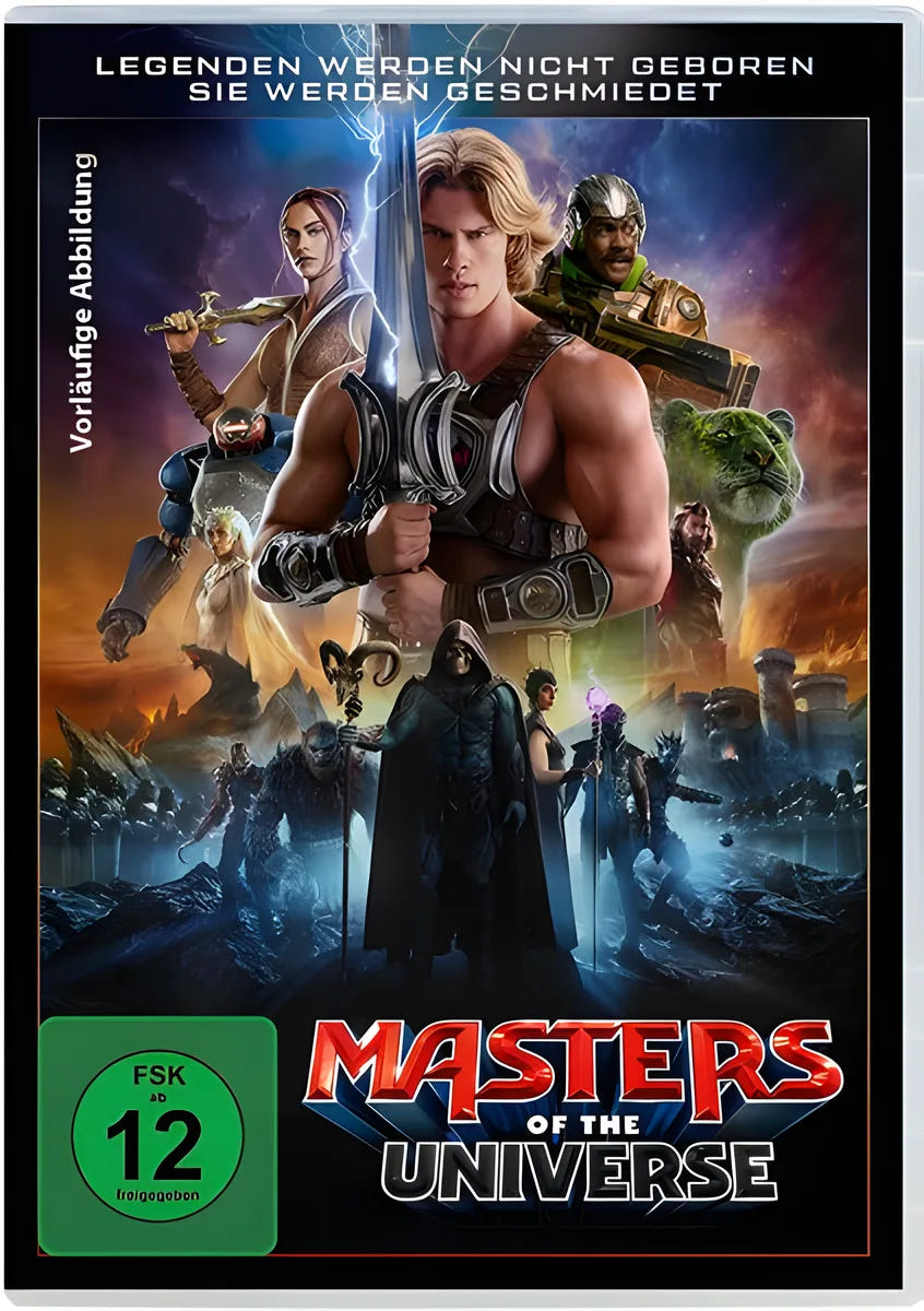 DVD-Cover: Masters of the Universe. Regie: Travis Knight. Vorläufiges PLAION-Cover; finale Abbildung folgt