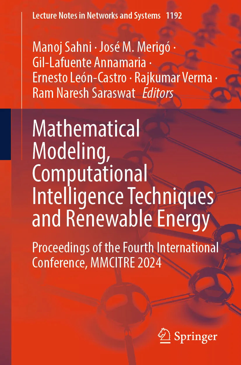 Cover: Mathematical Modeling, Computational Intelligence Techniques and Renewable Energy (E-Book)