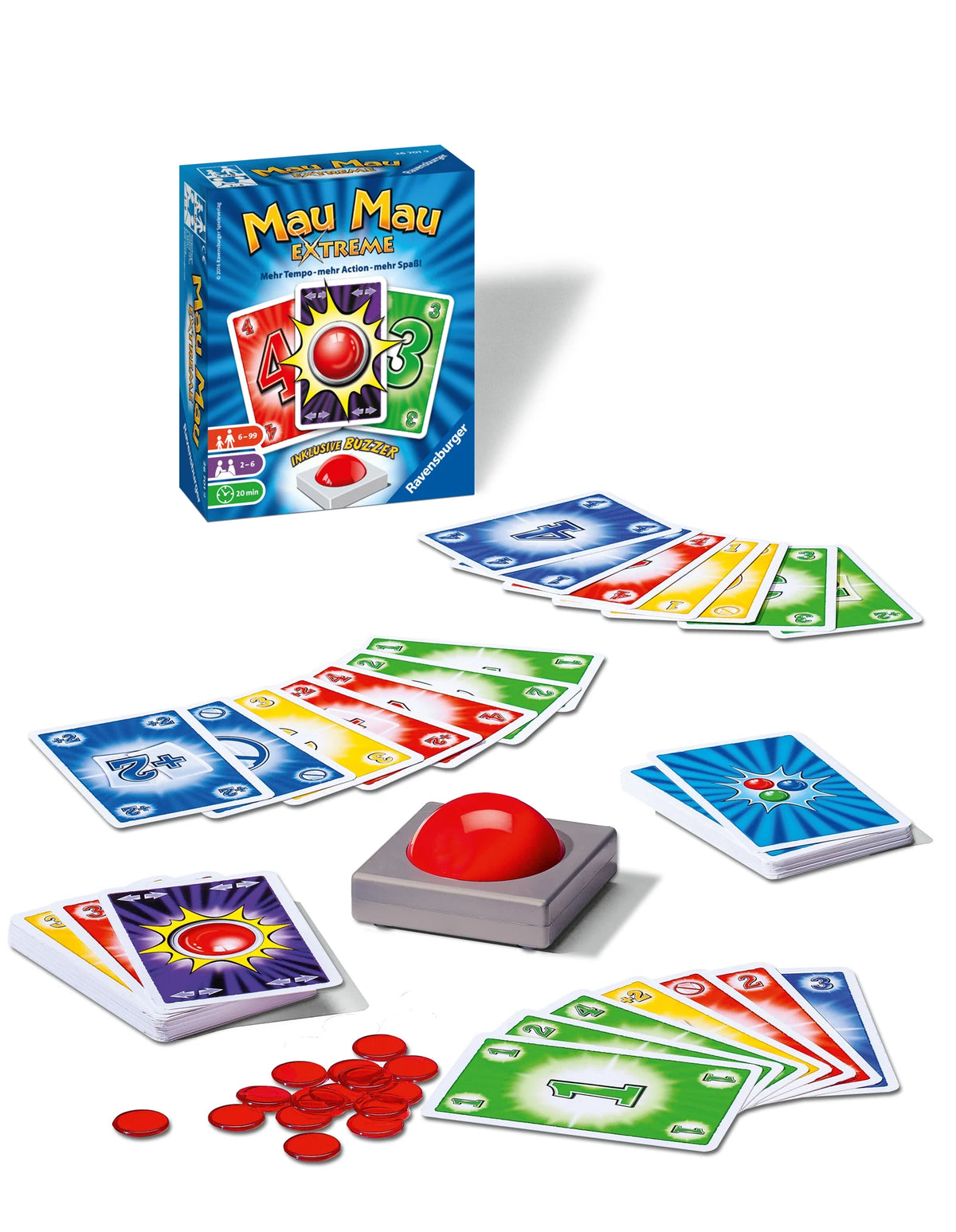 Mau Mau Extreme - Kartenspiel ab 6 Jahre – Ansicht