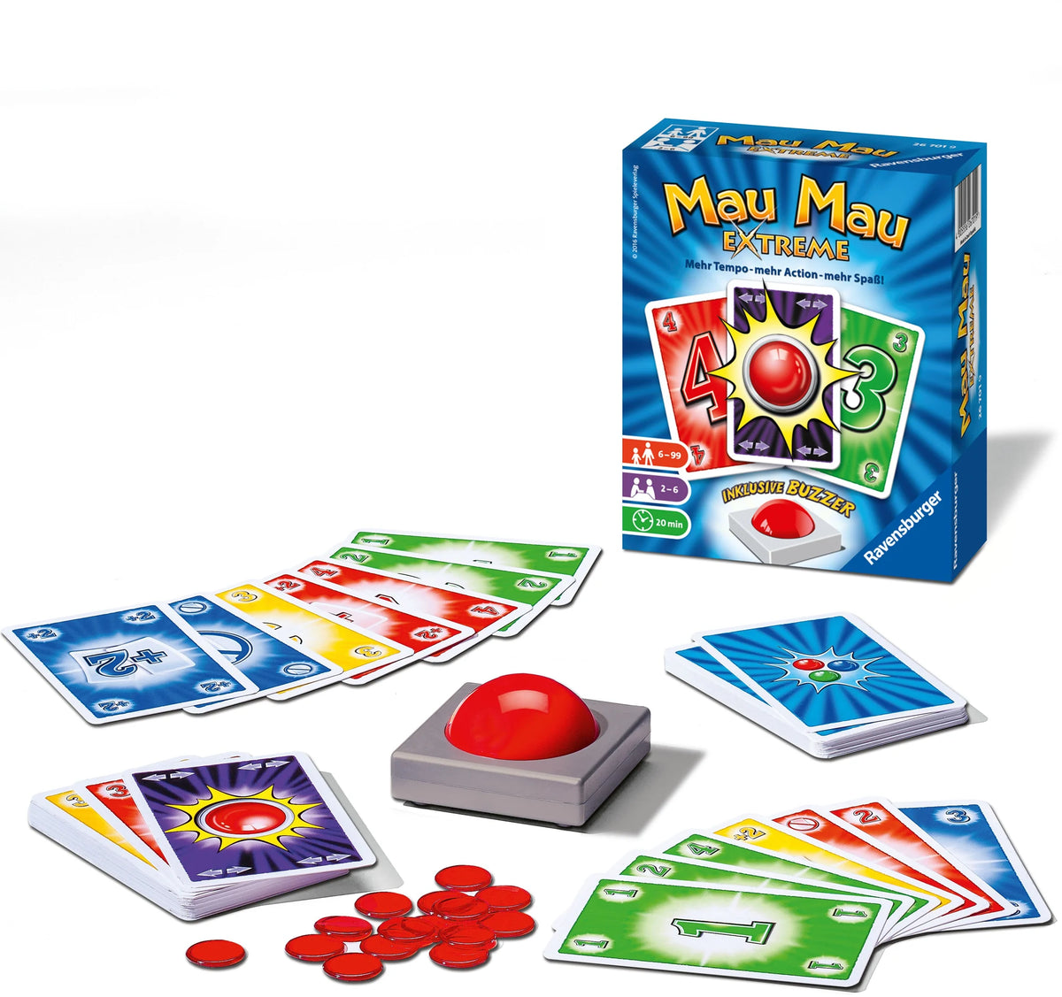 Mau Mau Extreme - Kartenspiel ab 6 Jahre – Ansicht