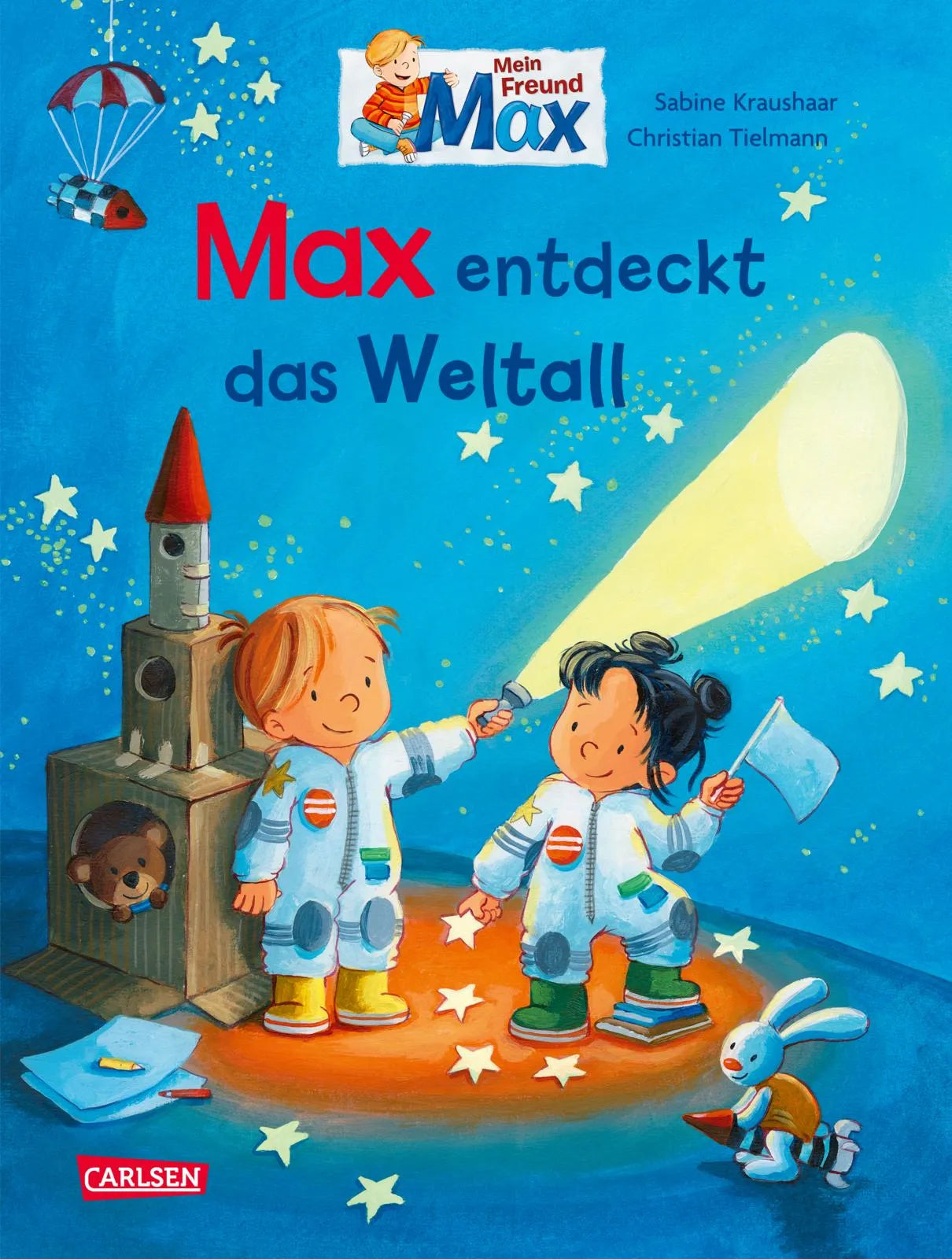 Buchcover von 'Max-Bilderbücher: Max entdeckt das Weltall' - Gebundene Ausgabe von Christian Tielmann