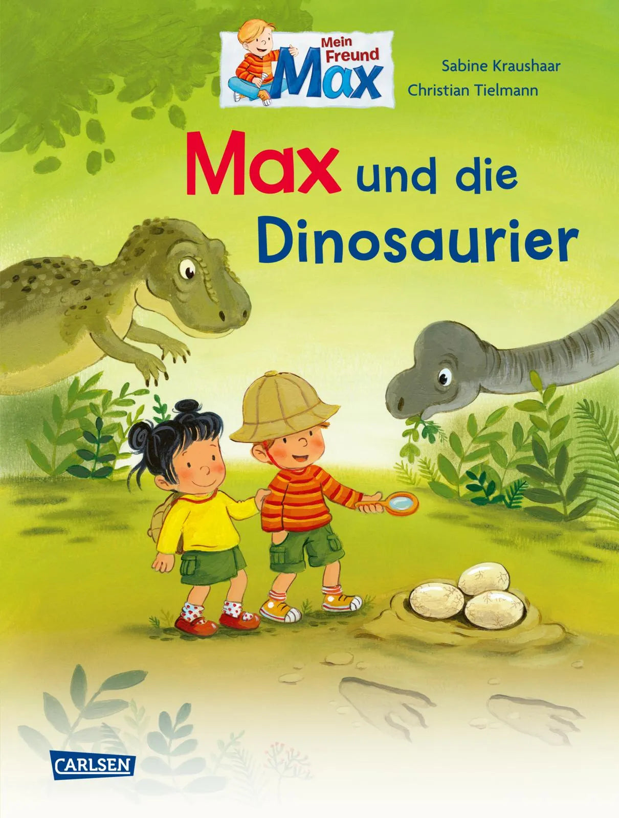 Buchcover von 'Max-Bilderbücher: Max und die Dinosaurier' - Gebundene Ausgabe von Christian Tielmann