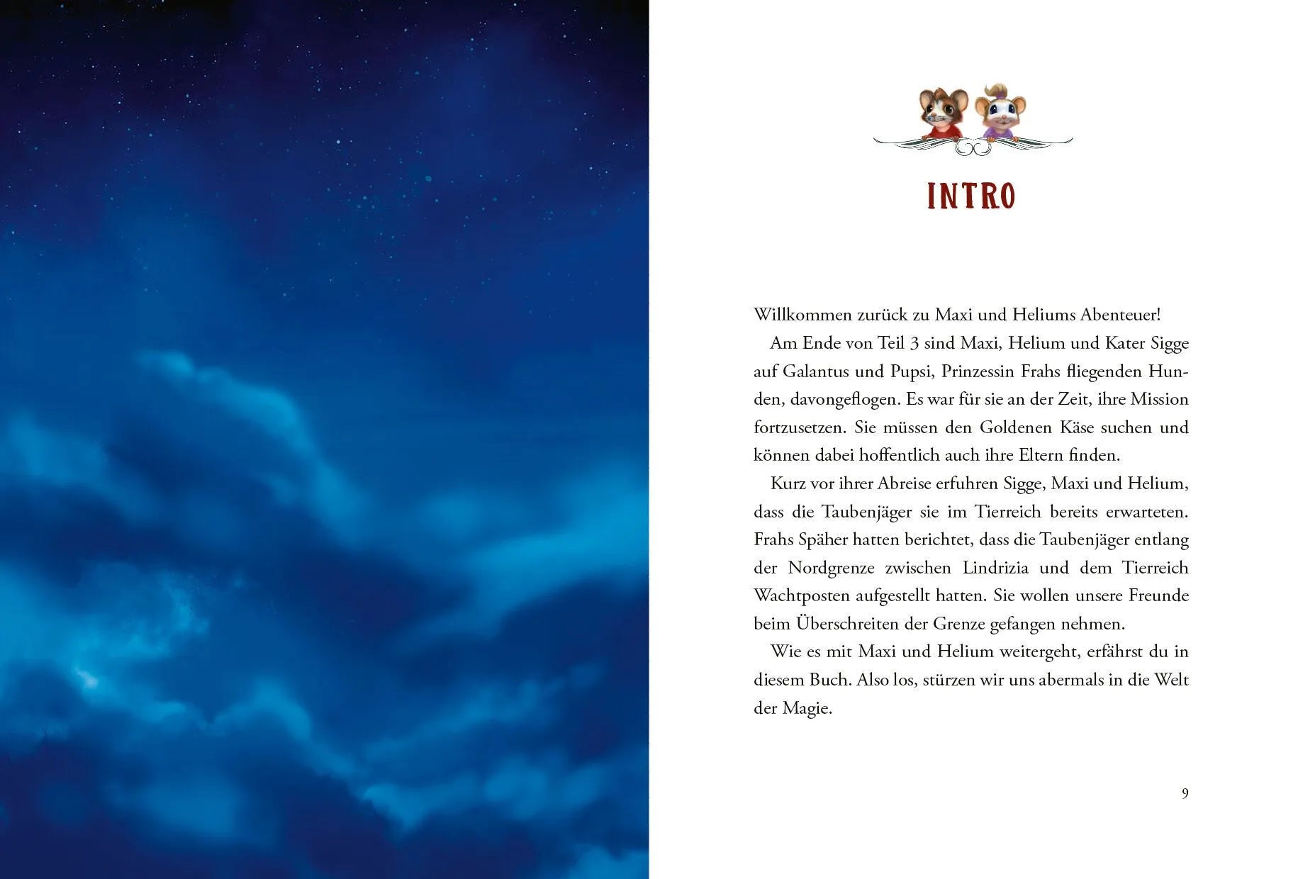 Detailansicht: Maxi & Helium – In den Klauen der Taubenjäger (Hardcover)