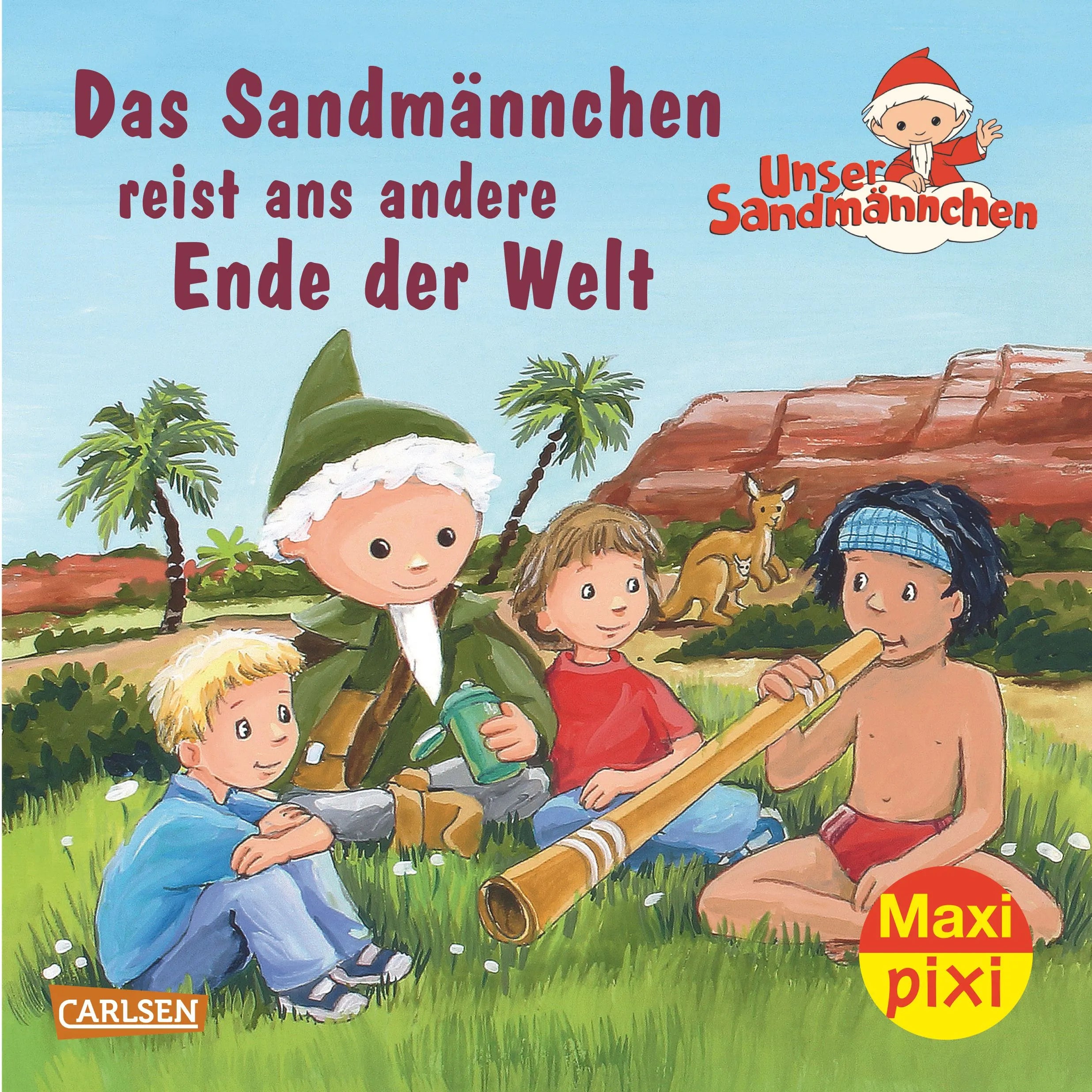 Buchcover von 'Maxi Pixi 187: Das Sandmännchen reist ans andere Ende der Welt' - Taschenbuch von Simone Nettingsmeier