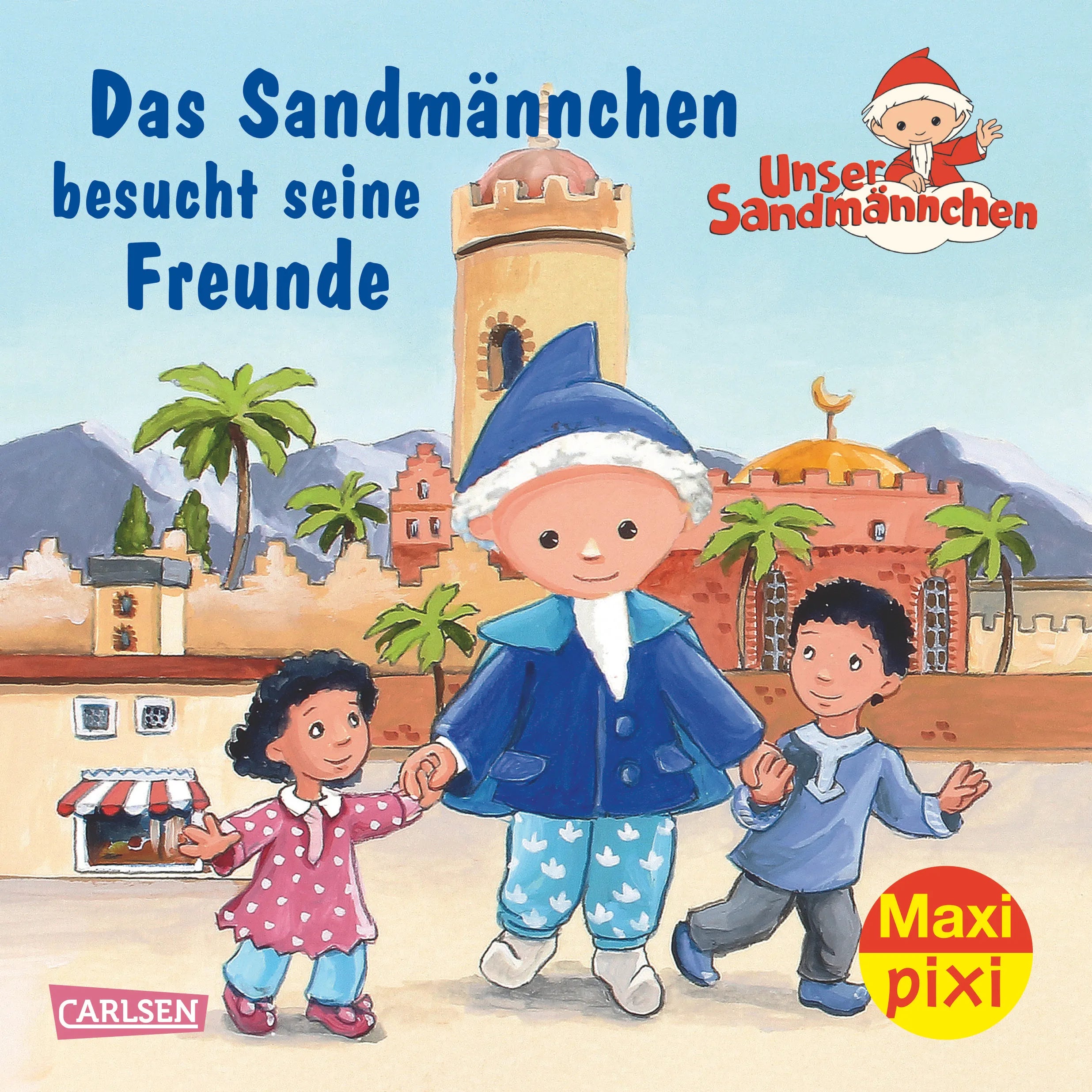 Buchcover von 'Maxi Pixi 189: Das Sandmännchen besucht seine Freunde' - Taschenbuch von Simone Nettingsmeier