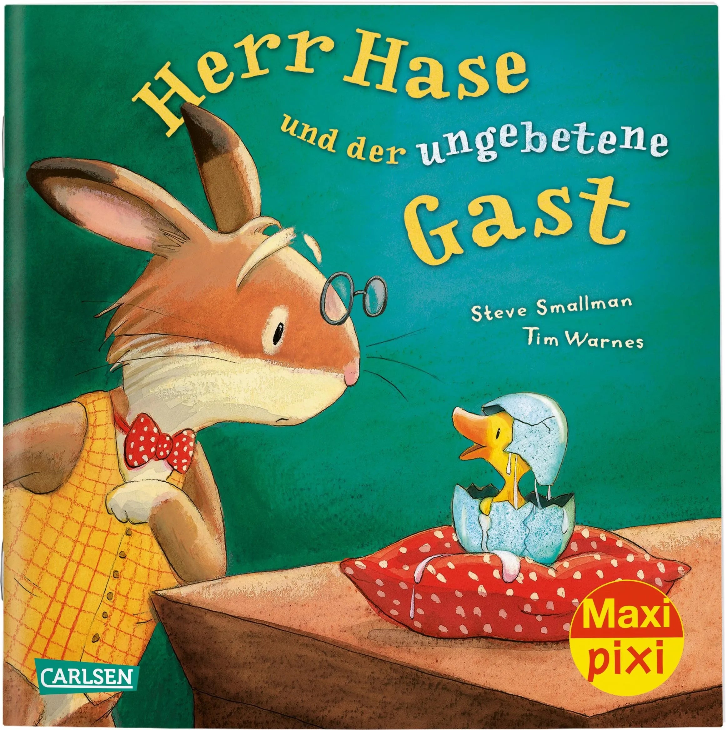 Buchcover von 'Maxi Pixi 203: Herr Hase und der ungebetene Gast' - Taschenbuch von Steve Smallman