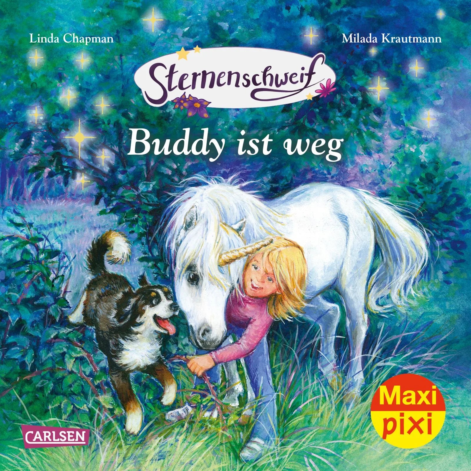 Buchcover von 'Maxi Pixi 369: Sternenschweif: Buddy ist weg' - Taschenbuch von Linda Chapman